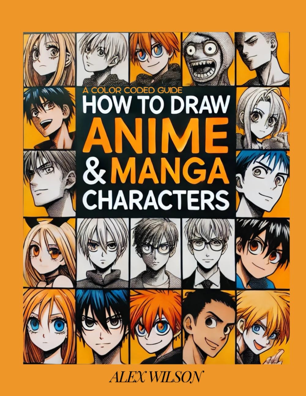 How To Draw Anime And Manga Characters (A Color Coded Guide): Learn to draw your favorite anime characters
