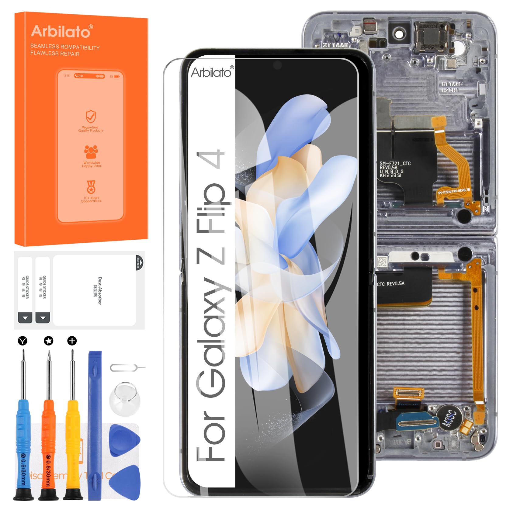 Original Screen for Samsung Galaxy Z Flip 4 Inner Foldable Screen