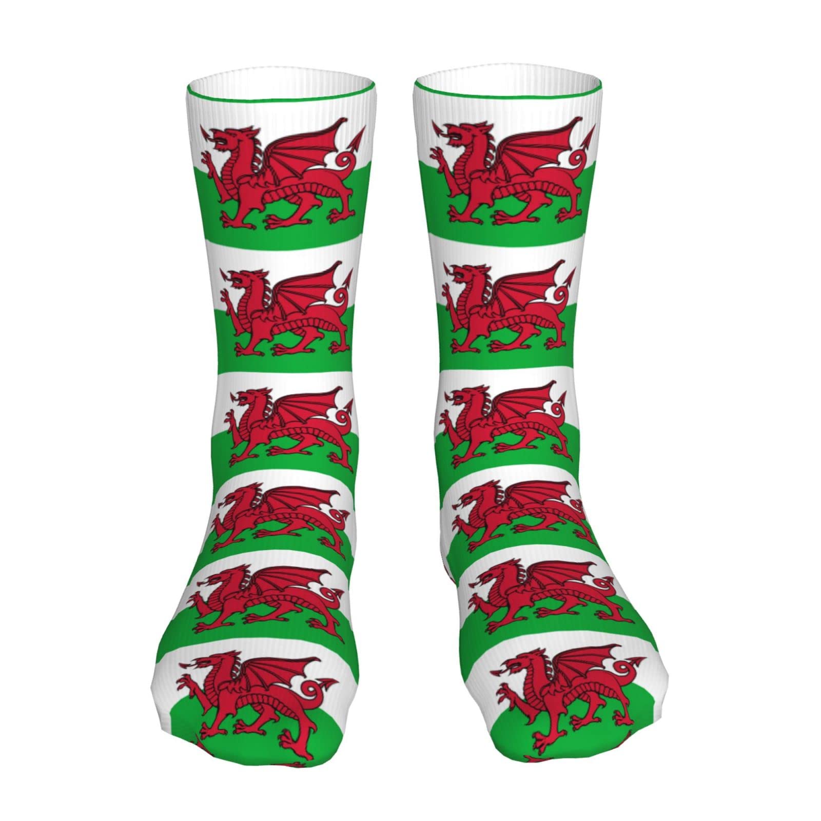 Nlwqekv Unisex As Pic Flag Of Wales Socks Athletic Sock Novelty Casual Socks Stockings Sports Socks For Men Womens