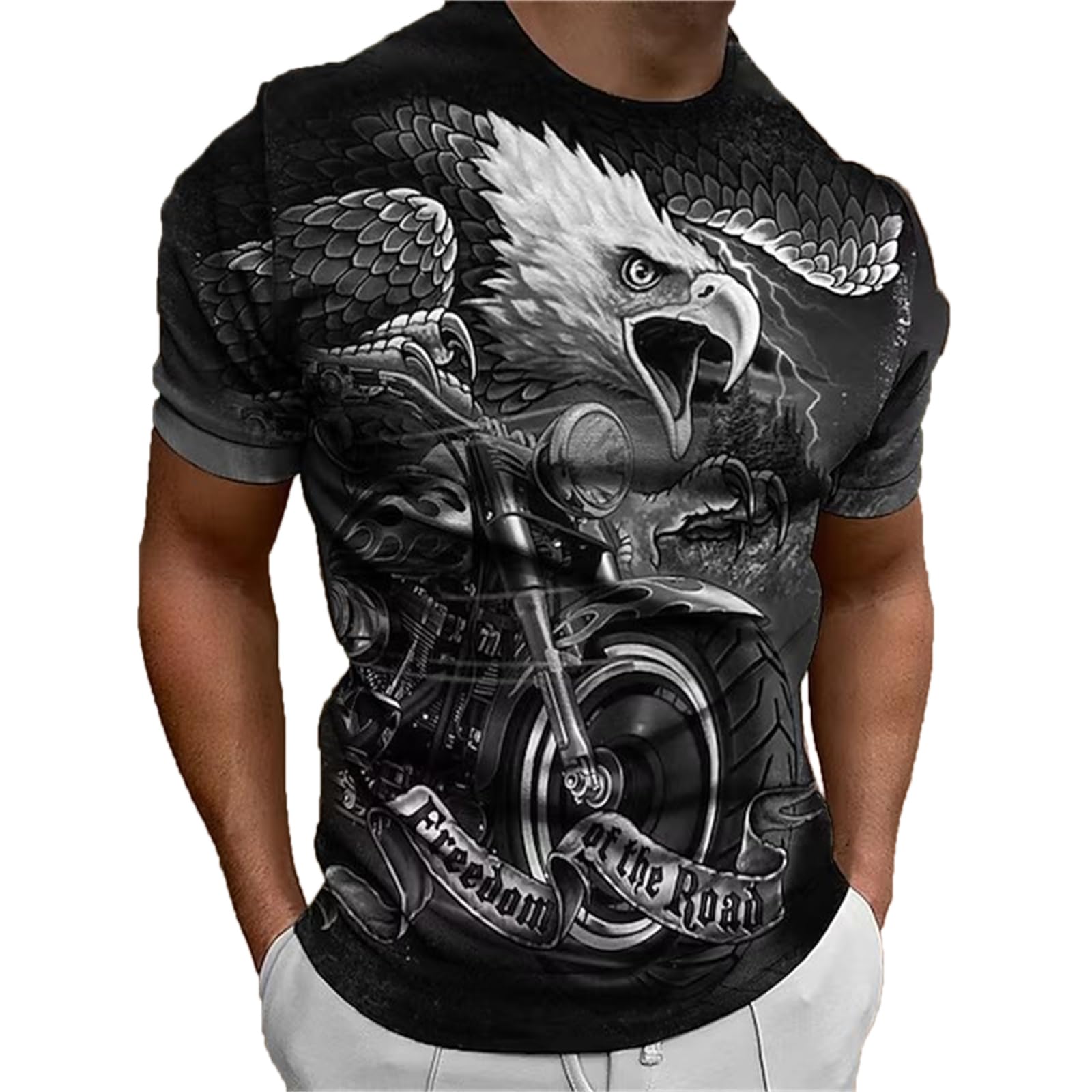 Homme Graphic Animal Aigle Top T-shirt Sans Manches Pour Hommes Sans Manches Impression 3d Design Deco P9511719
