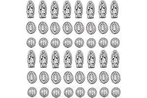 90 Pieces Catholic Charm Pendants for Bracelets