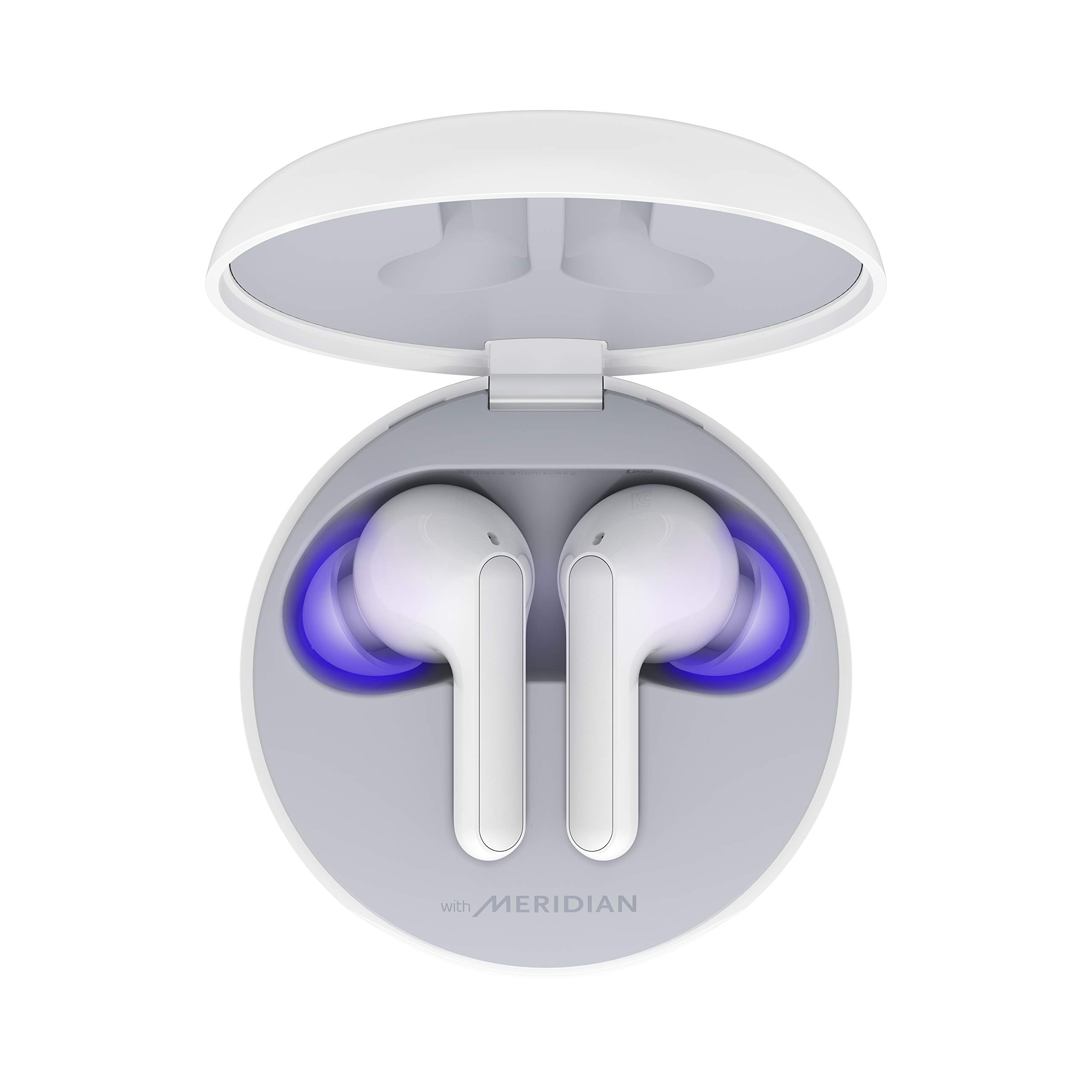 LG TONE Free HBS-FN6 Bluetooth® Wireless Stereo Earbuds with UVnano Charging Case and Meridian Audio (White), Free Size, LG TONE Free HBS-FN6 Bluetooth Wireless Earbuds, HBS-FN6-WH