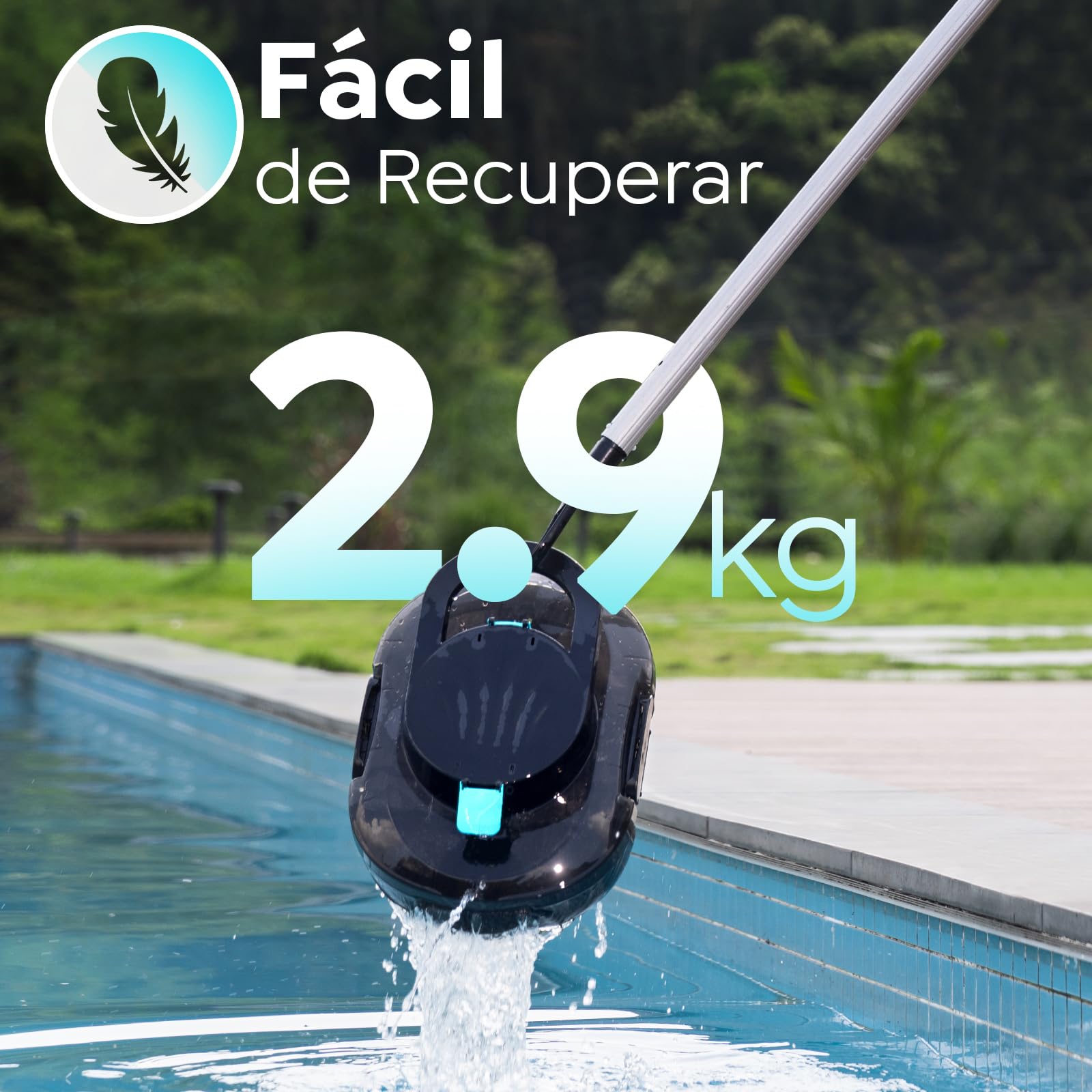 S1PRO (2026 Upgrade) Robot Limpiafondos Piscina, 120 Min de Limpieza, Doble Motor Robot de Piscina, con Filtración de 180μm, Estacionamiento Auto, para Piscinas Elevadas 100 m², Negro