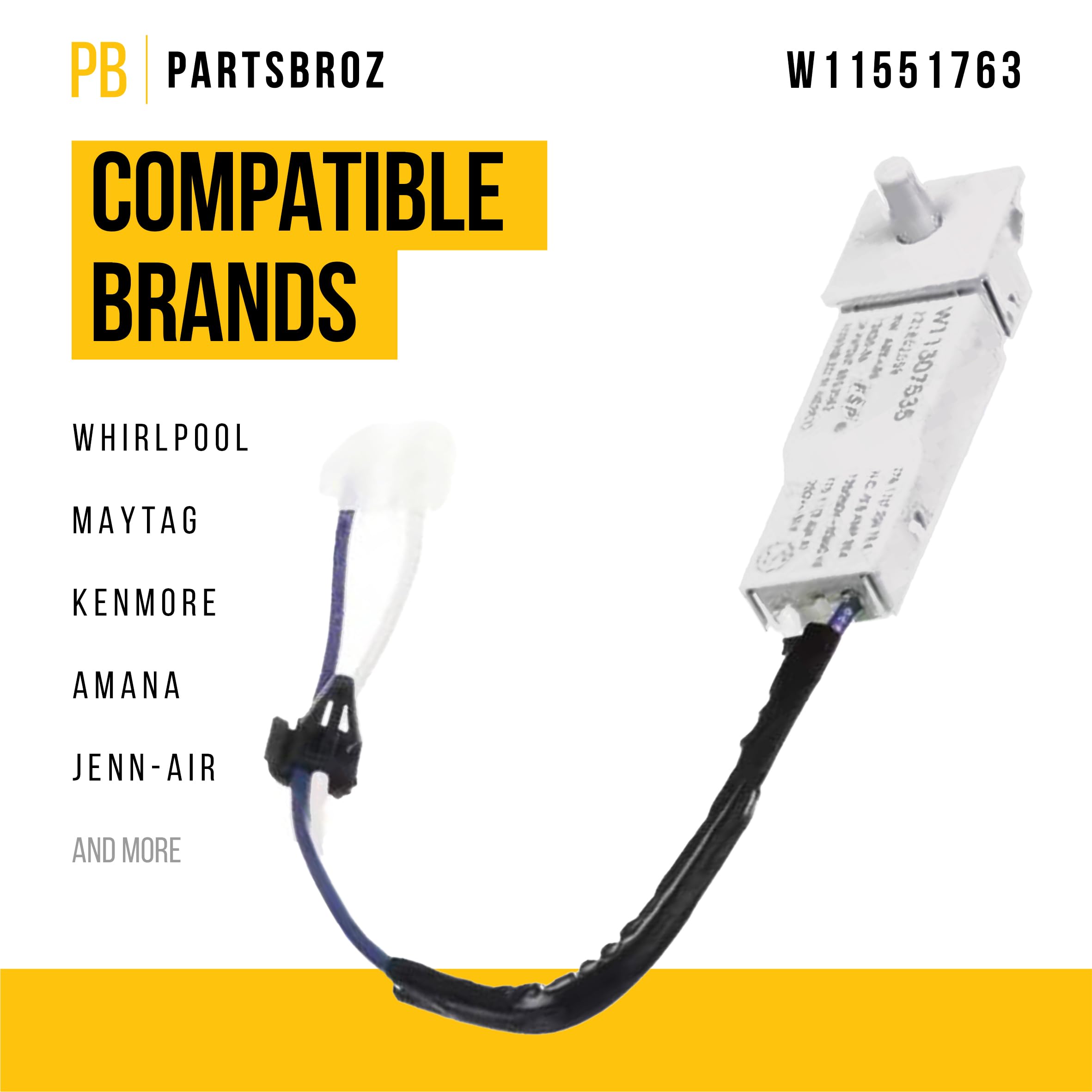 Amazon.com: PartsBroz W11551763 Door Switch - Compatible With