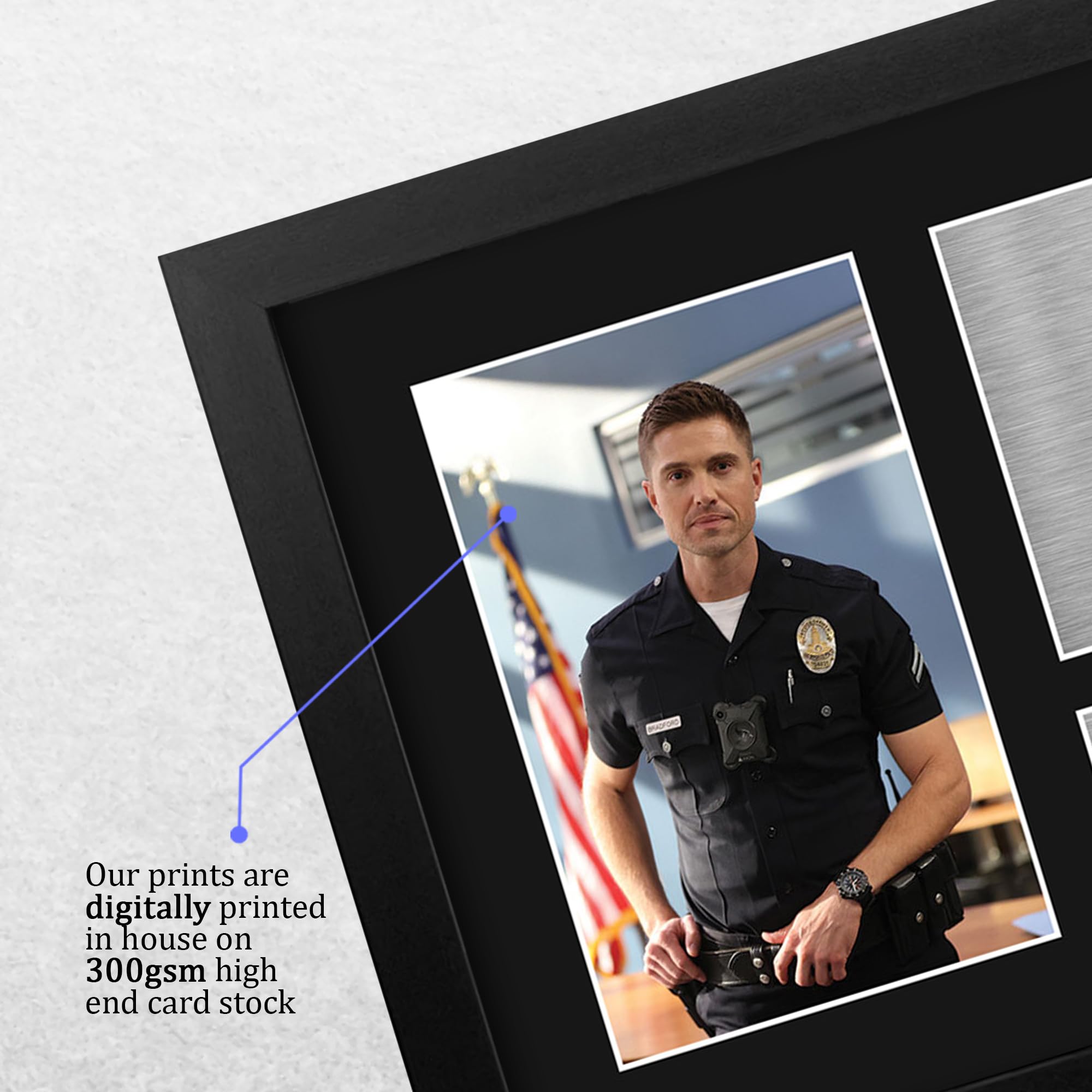 HWC Trading Eric Winter The Rookie Tim Bradford Gifts Printed Signed Autograph Picture for TV Show Fans - A4 Framed - Image 4