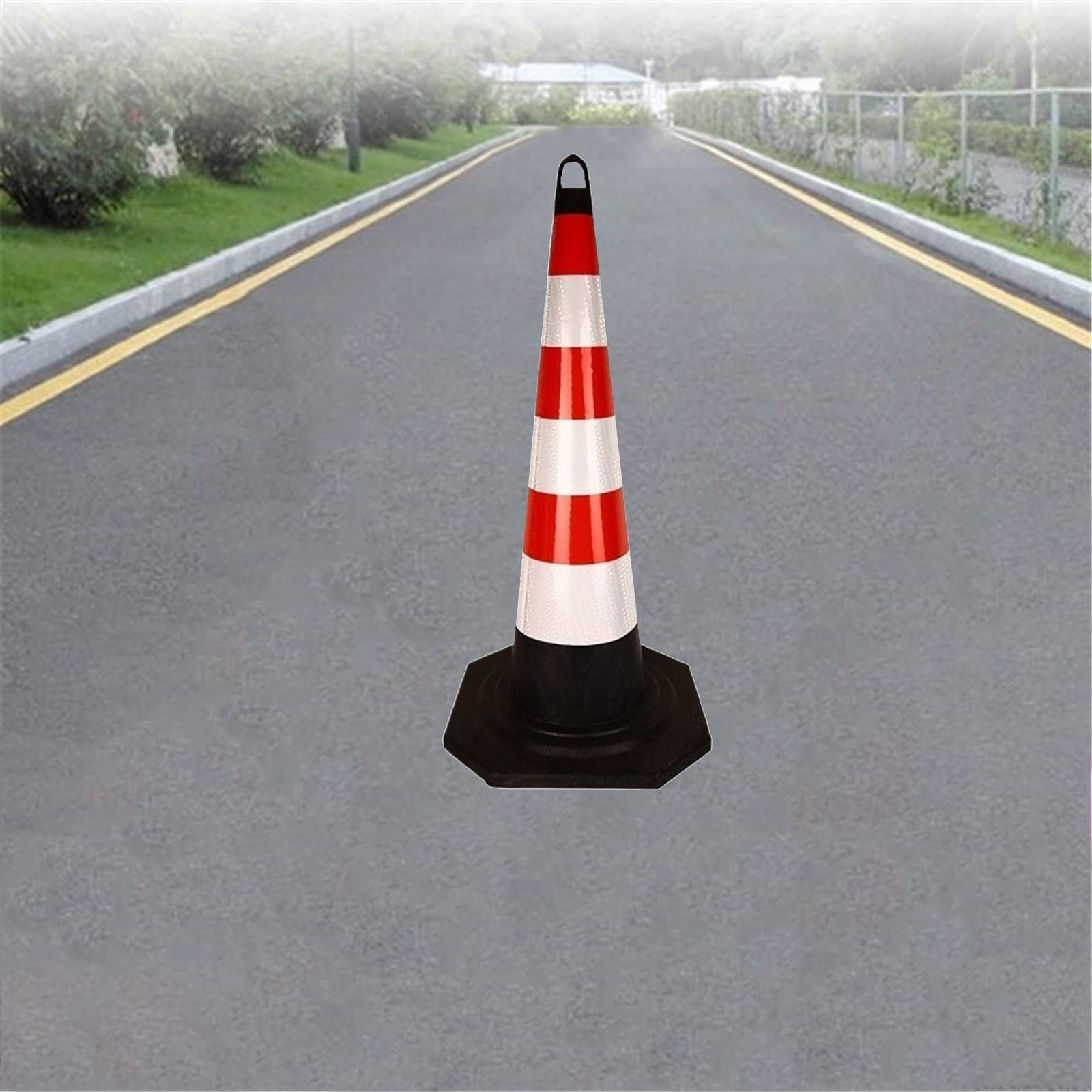 Cône de signalisation Lot de 5 cônes réfléchissants de 90 cm avec poignée for sports de plein air, slalom, entraînement de football Route