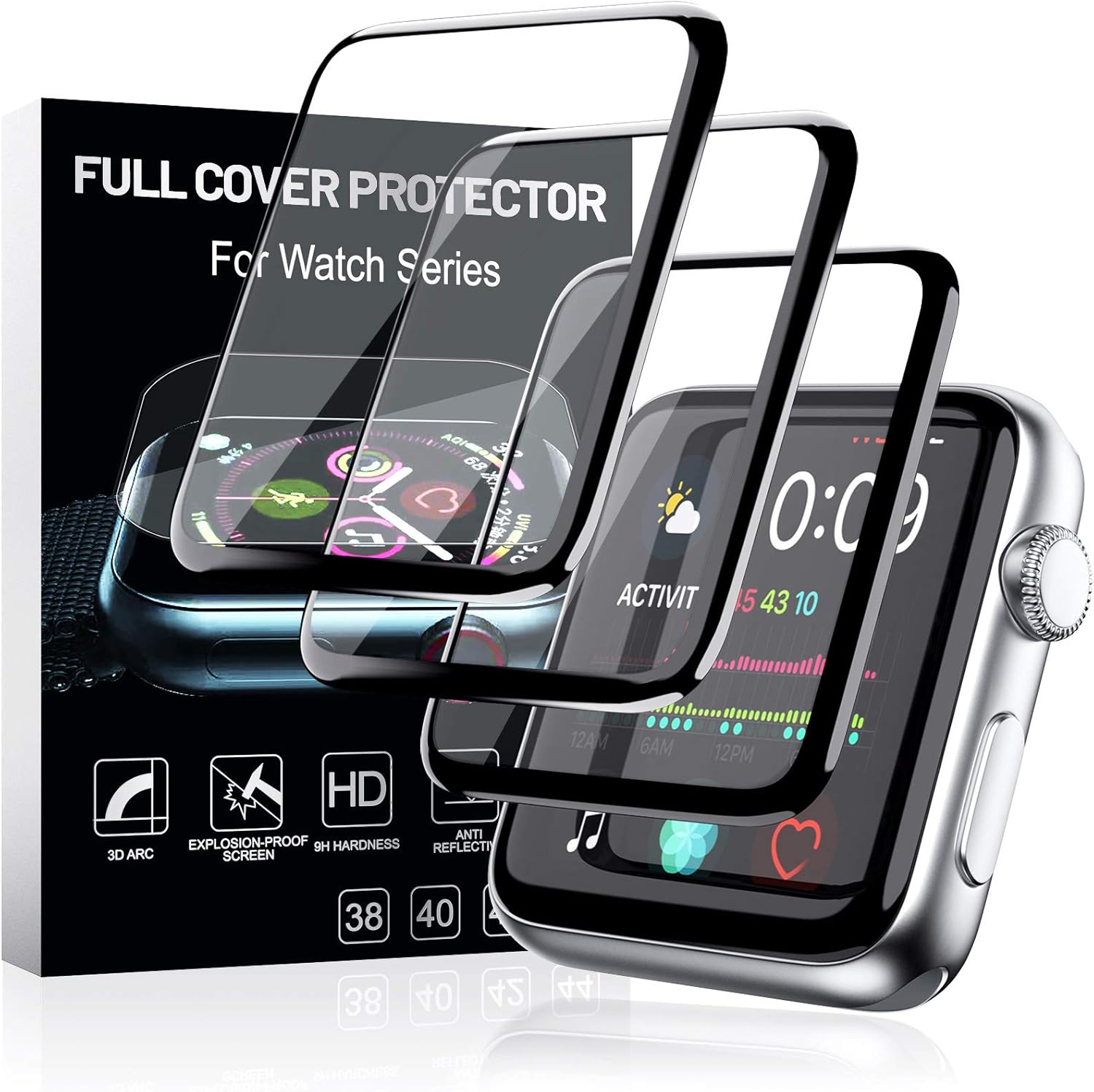 Buy [3 Pack] Watch Screen Protector for Apple Watch 38mm Series in