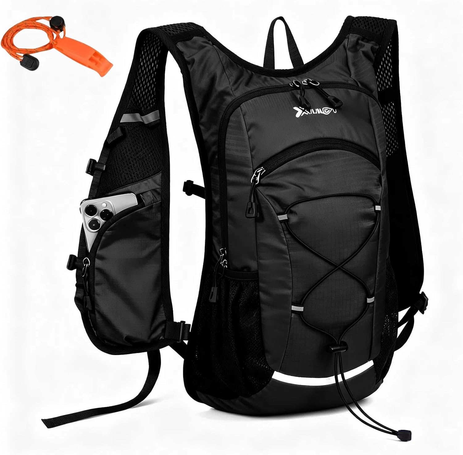 dojuns hiking backpack lightweight travel backpack 20l waterproof hiking daypacks camping backpack for men women (black)