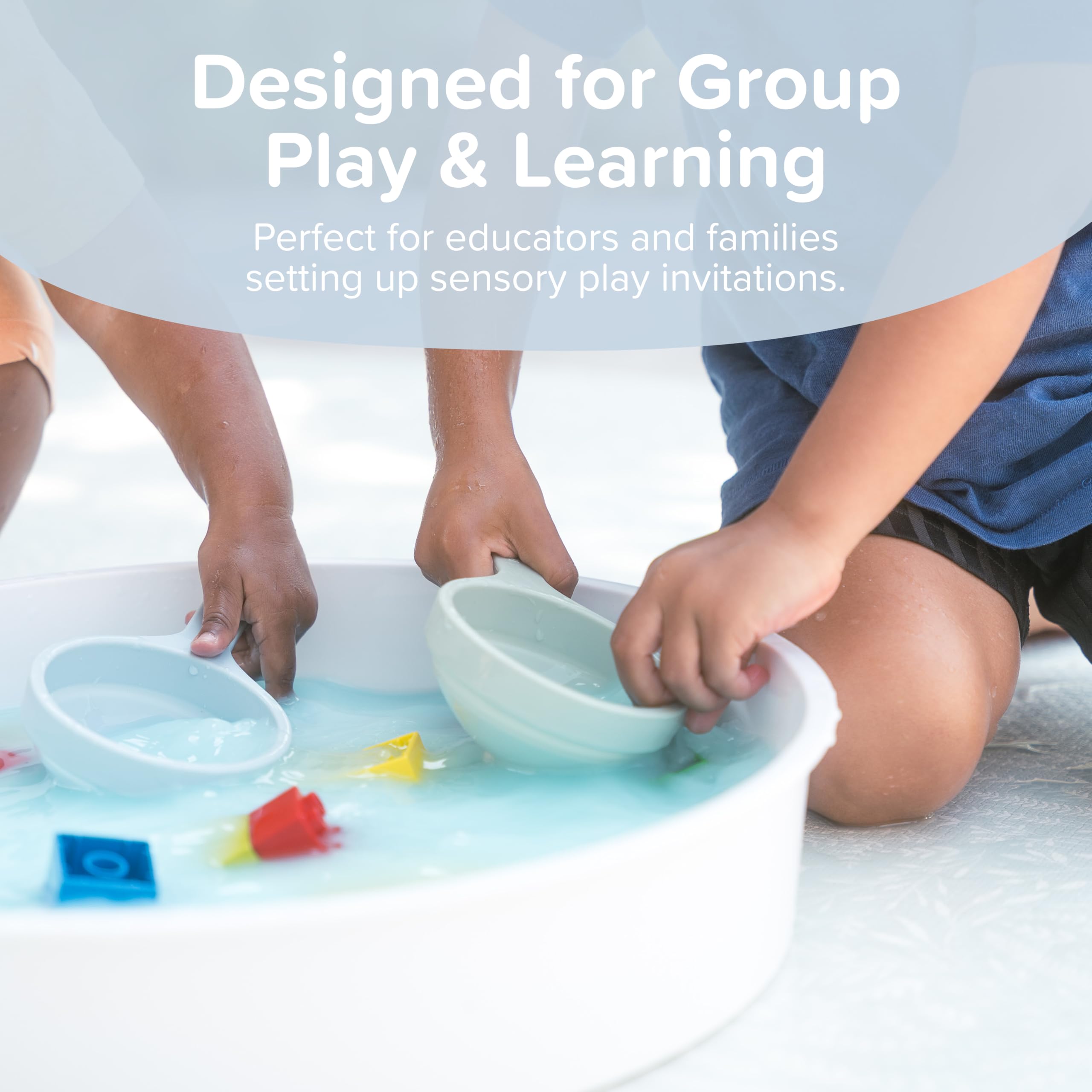 Inspire My Play - Set Explorer per Gioco Sensoriale – Vassoio Tuff con Coperchio e Accessori per Tavolino Bambini - Tavolo Gioco Bambini