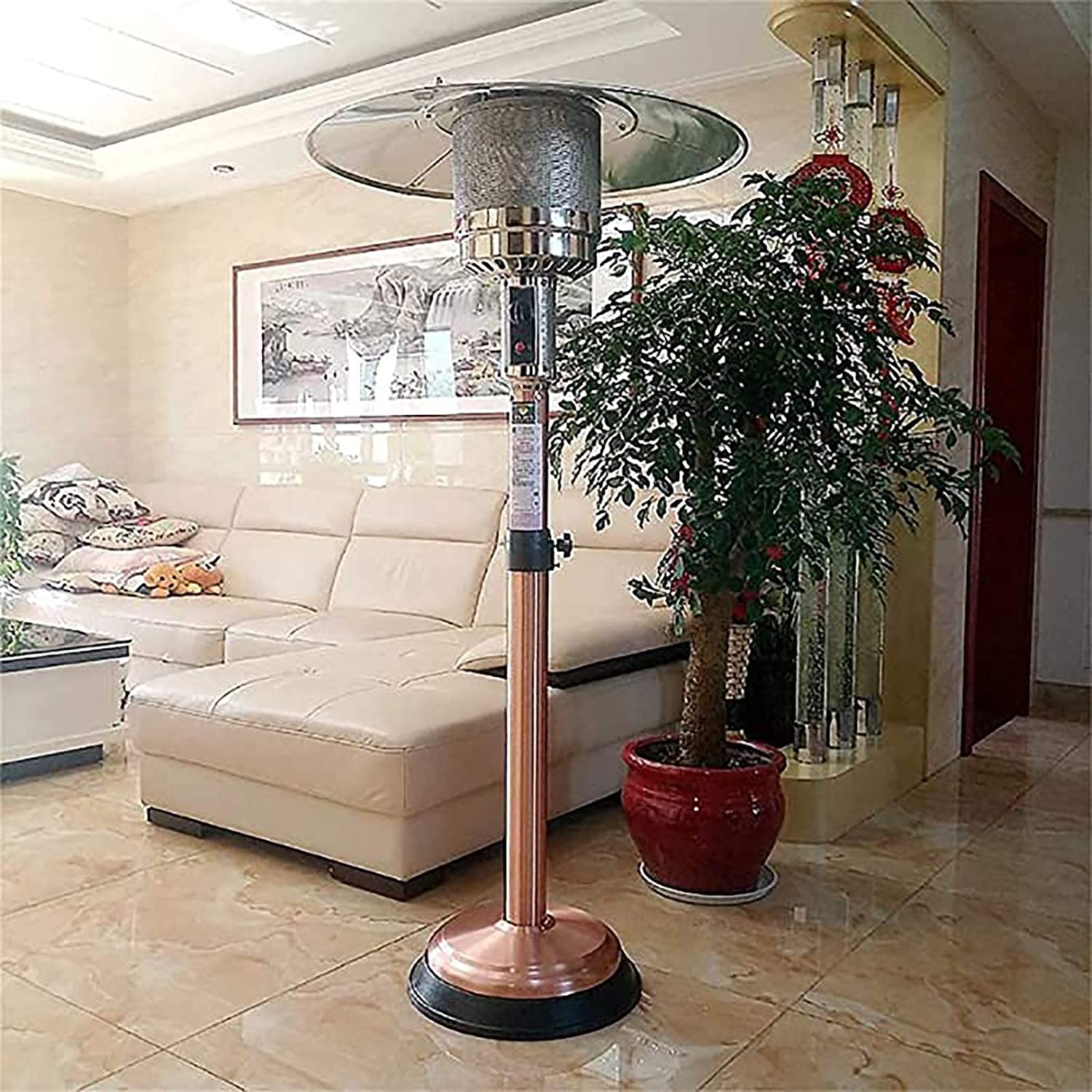 La altura de la terraza de gas natural SilteD es ajustable, incluye una manguera de gas natural de 12 pies de largo, certificación CE, CSA, garantía de calidad.