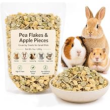 Sukh 7oz Pea Flakes & Apple Natural Small Animal Treats Guinea Pig Treats