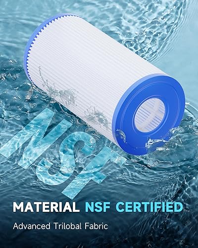 Miniatura 2 de AQUALTRA Filtros de piscina tipo A o C compatibles con 29000E59900E, filtros de piscina fáciles de instalar, filtros de piscina sobre el suelo de 8
