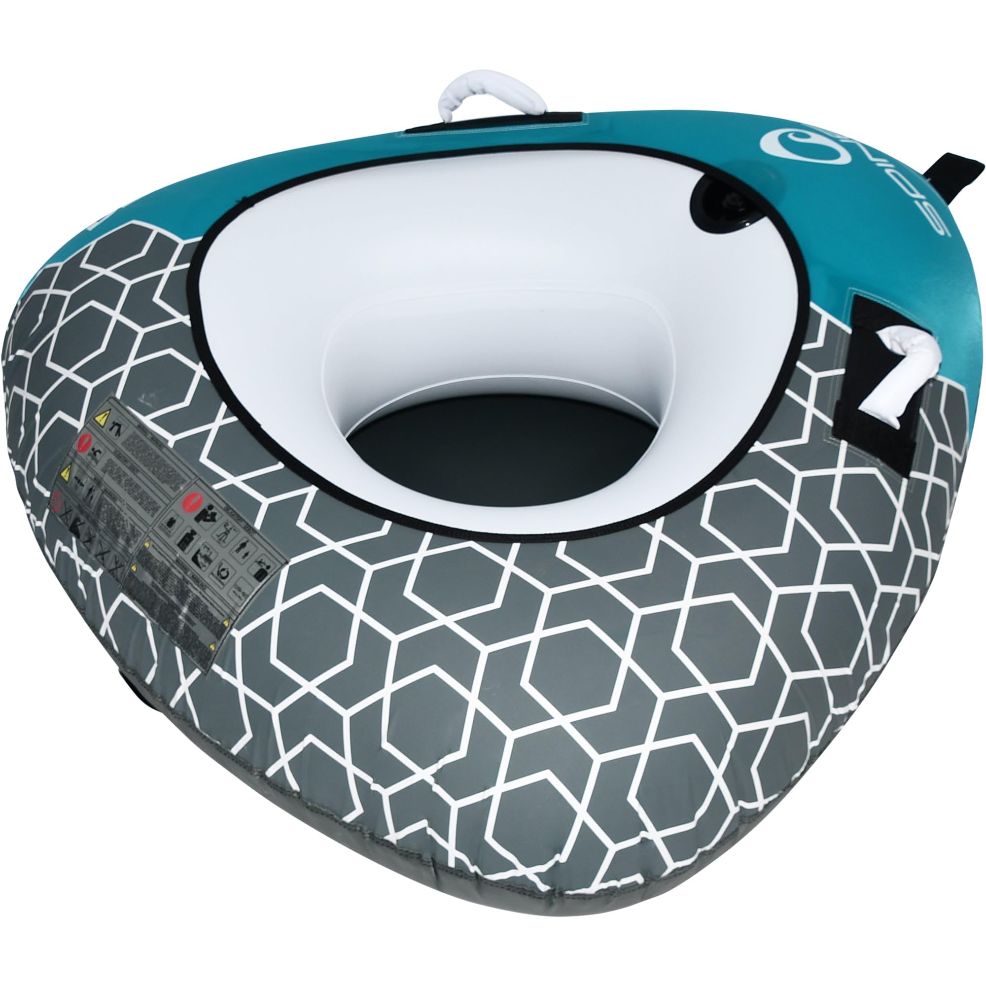 SPINERA Classic Towable Tubes, Wasserreifen. Donut & Triangle Design. 420D Nyloncover, gepolsterte Griffe mit Neopren, Verschiedene Größen für Kinder & Erwachsene