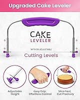 Vista 6 de RFAQK Kit de decoración de pasteles de 200 piezas con tocadiscos y nivelador, suministros para hornear, regalo incluye 110 + 1 bolsas de tubería, 55