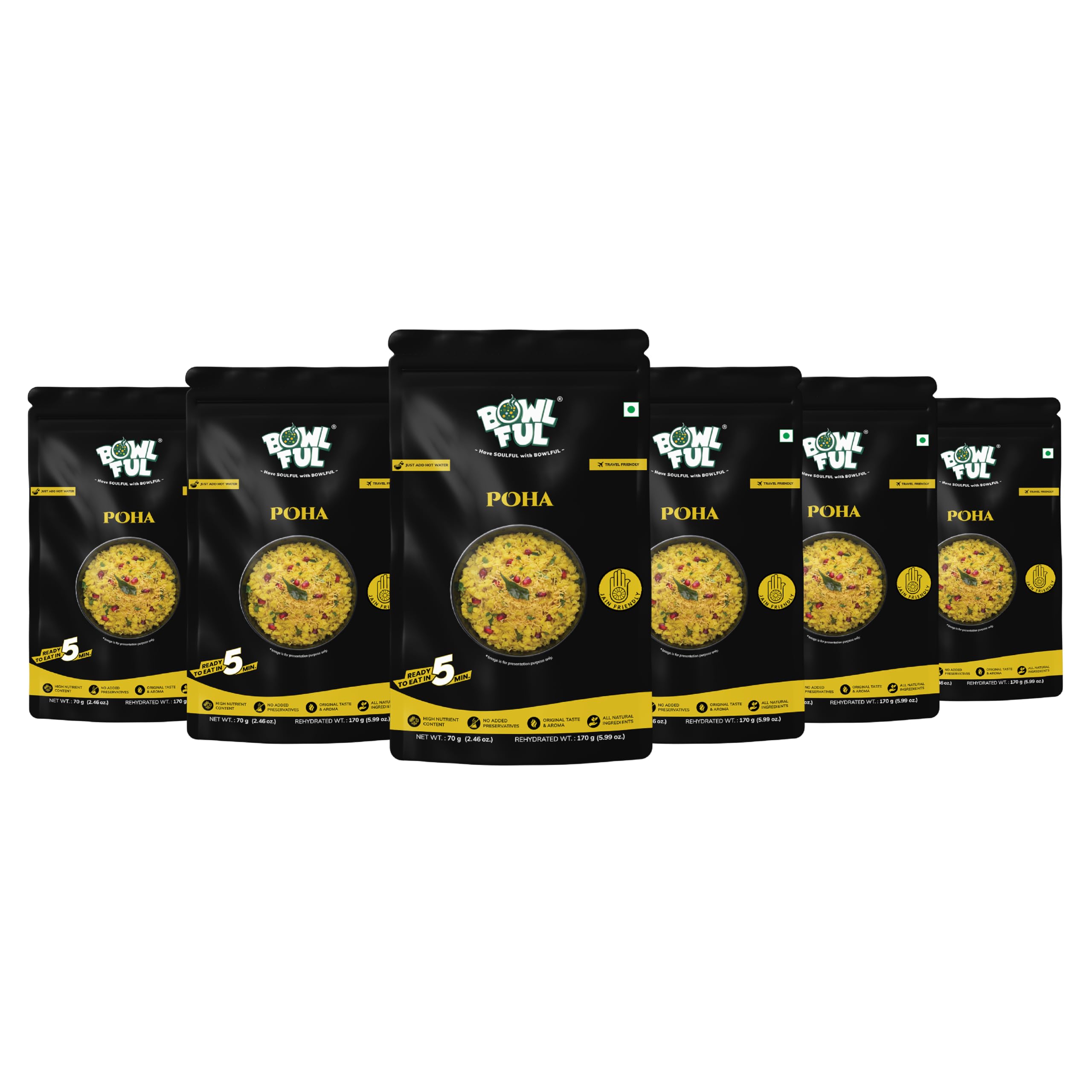 Bowlful Poha | 100% Natural | Ready-to-Eat Freeze-Dried Food | Authentic Indian Cuisine | Instant Healthy Meal | Microwaveable | No Added Preservative& Colours | Meal Ready In 5 Minutes-image-12
