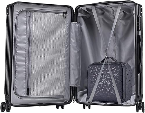 Miniatura 8 de Estuche organizador de maquillaje de viaje, organizador de cosméticos, almacenamiento de herramientas de maquillaje con compartimentos ajustables