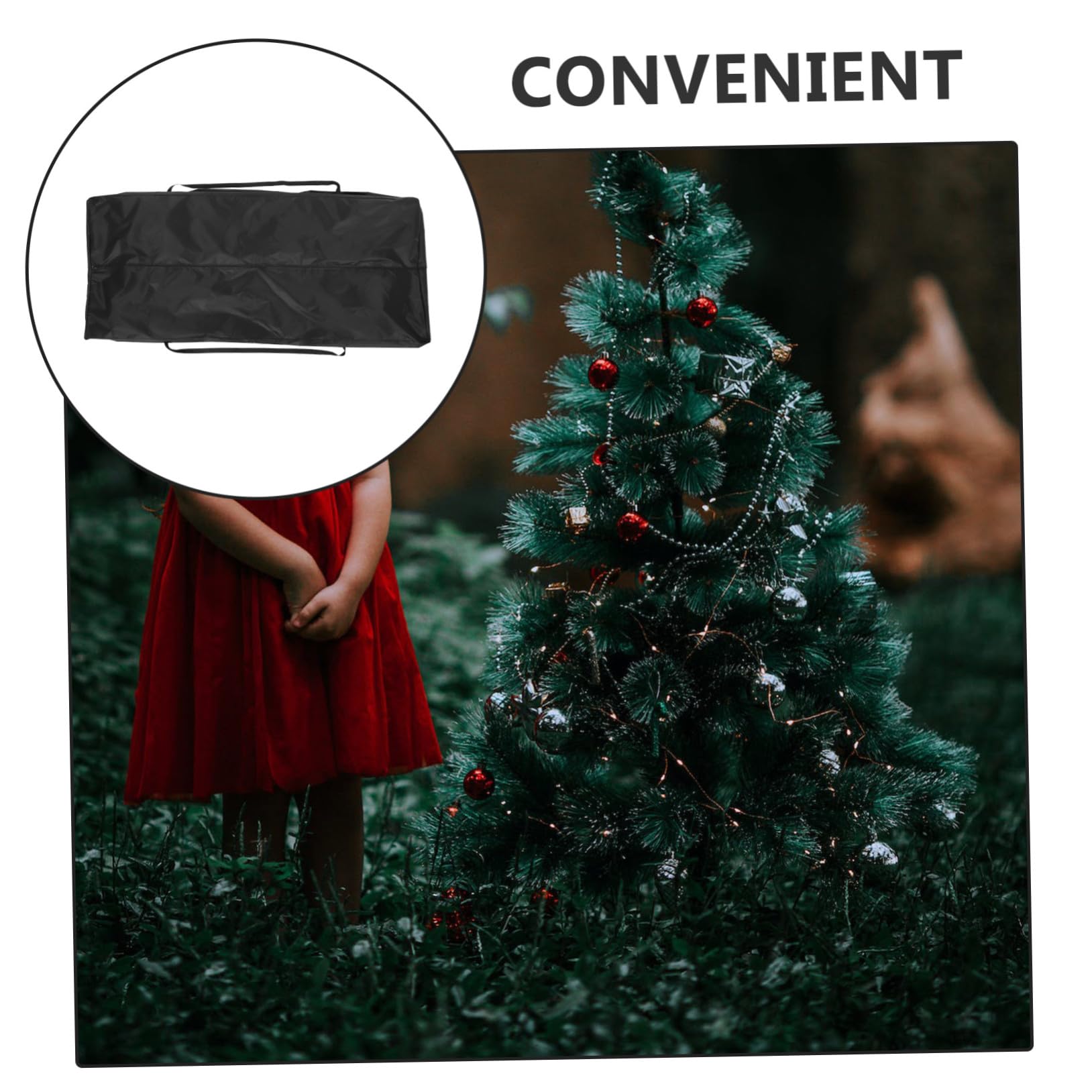 Bolsa De Almacenamiento Decorativa Para Árbol De Navidad Impermeable De Tela Resistente Reutilizable Resistente Para Árbol De Navidad Para Almacenamiento De Árboles