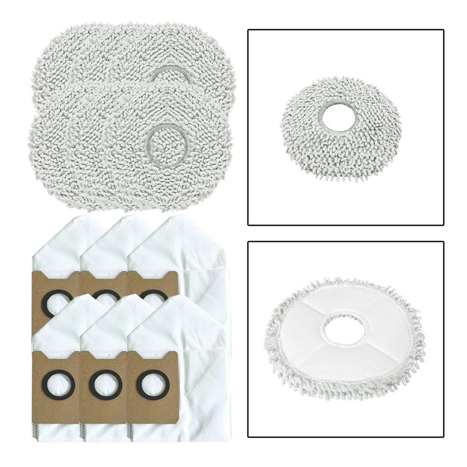 Generisch Kompatibel mit Airbot, Mopp- und Staubbeutel-Set X40