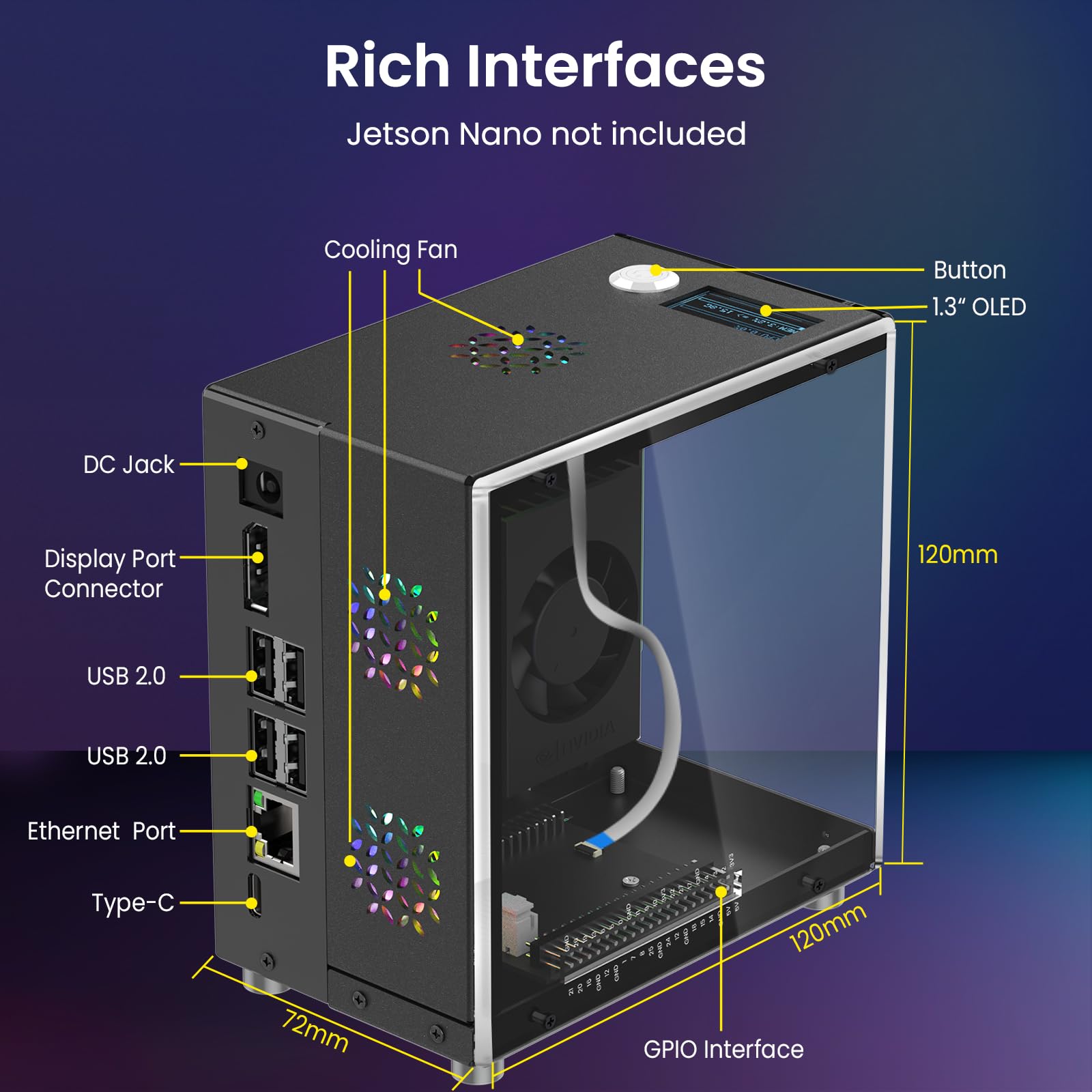 Windy Baron ミニPC 本体ケース＆電源 Amazon.co.jp: Elecrow Mini PCケース Jetson Orin Nano用