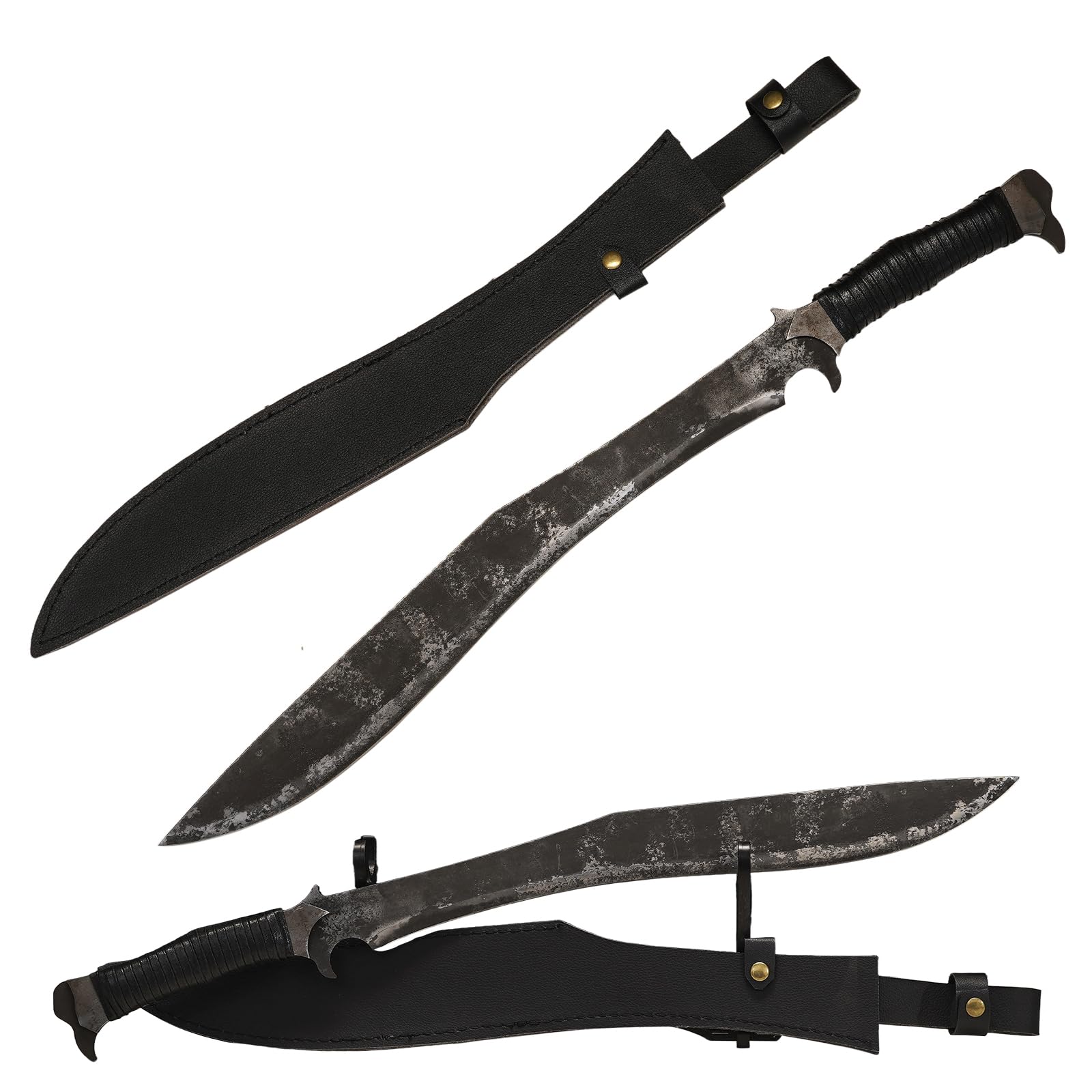 FunrBolt-kt High Manganese Steel Blade Machete for Cutting Trees Heavy Duty Full Tang Outdoor Survival Hunting Tactical Sword