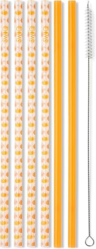 Miniatura 16 de Swig Life Pajillas reutilizables Bazaar + Juego de pajita alta color turquesa y cepillo de limpieza, cada pajita mide 10.25 pulgadas de largo