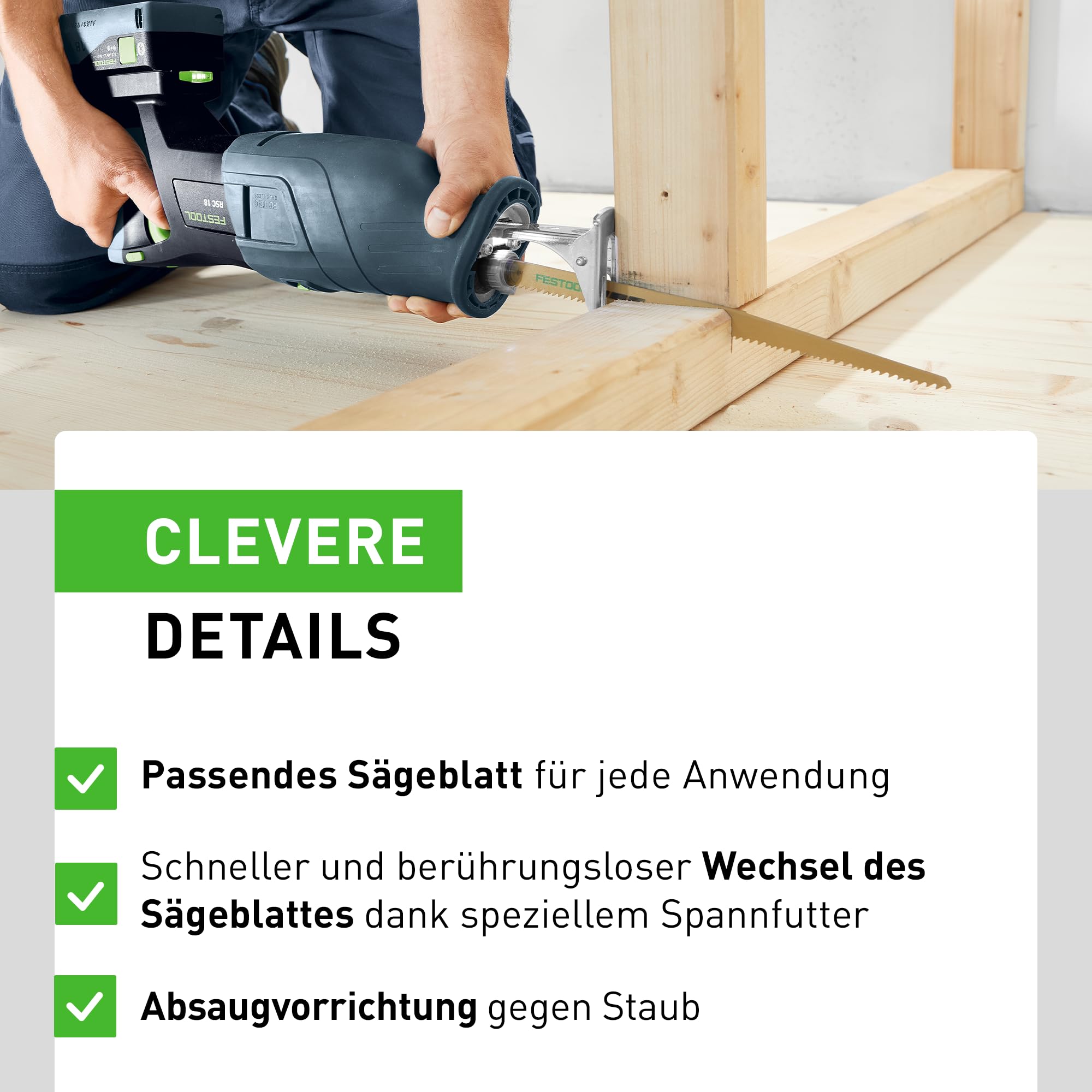 Festool Scie sabre sans fil RSC 18 EB-Basic