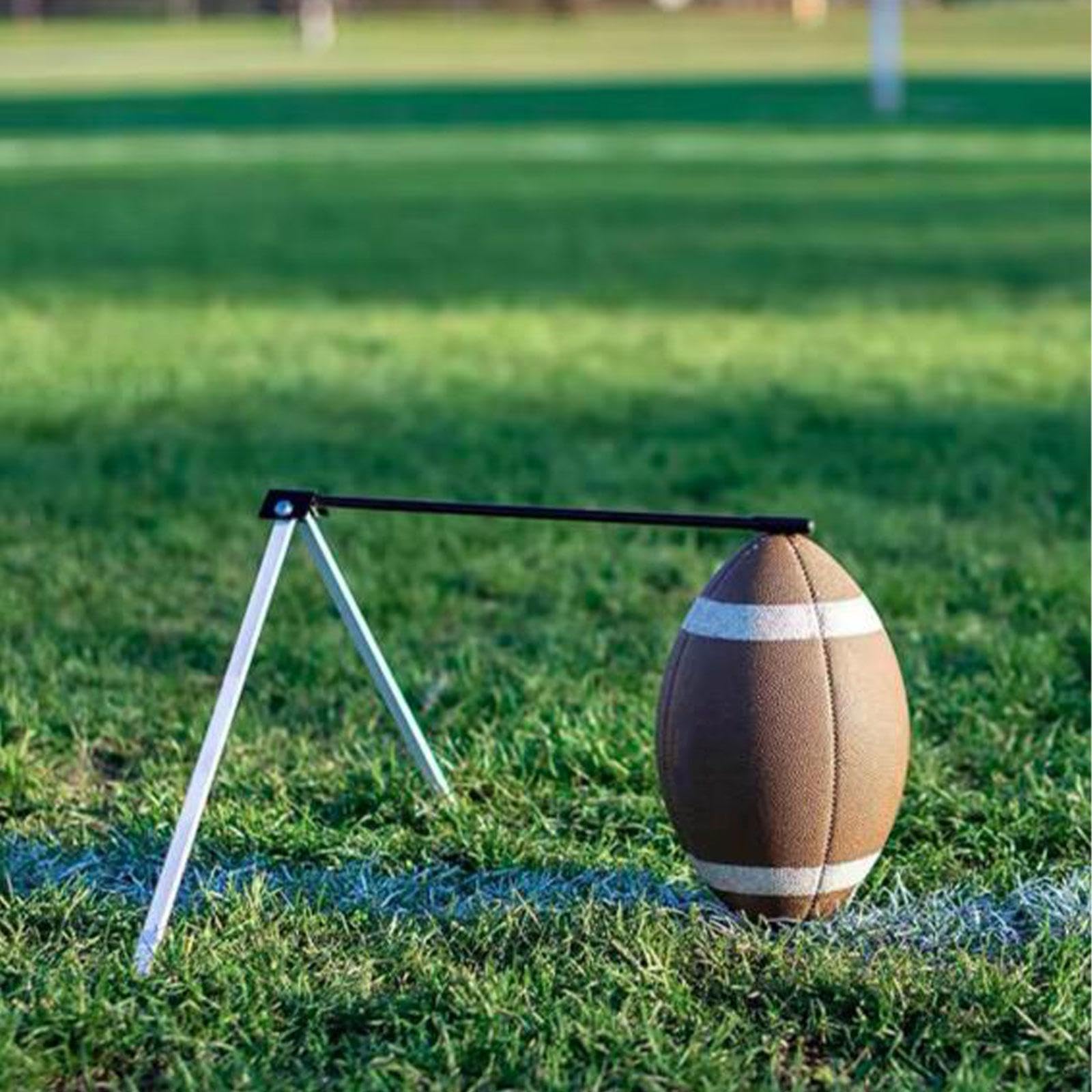 Oshhni Football Kicking Tee Field Office Holder Football Adjustable Metal pliing Flexible Field Basing Kickers Deoppor for Women Men Kids