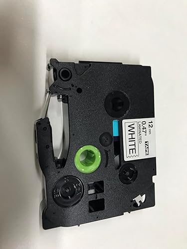 Miniatura 8 de TZe-231 TZe-131 TZe-335 0.472 in 0.47 Cinta TZ laminada blancatransparentenegra de repuesto para Brother Label Maker Tape funciona con Brother