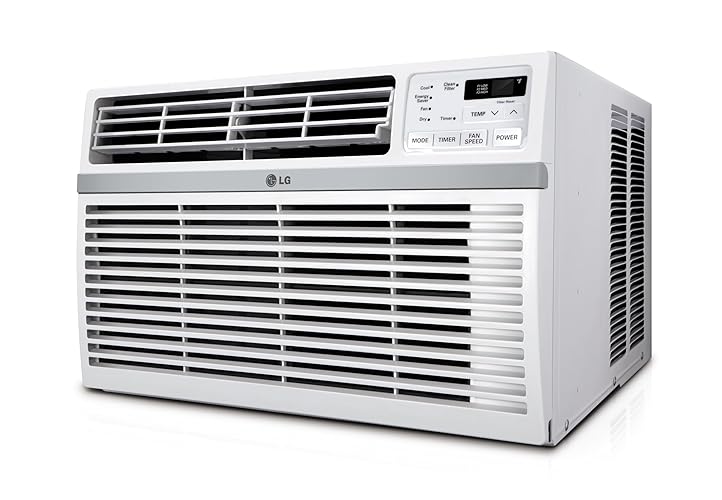 LG LW2524RD 24,500 Window Air Conditioner, 230V, 1,560 Sq.Ft. (39' x 40' Room Size), Quiet Operation, Electronic Control with Remote, 3 Cooling & Fan Speeds, Auto Restart, 24500 BTU, White - 24500 BTU - Cool Only 230V - White