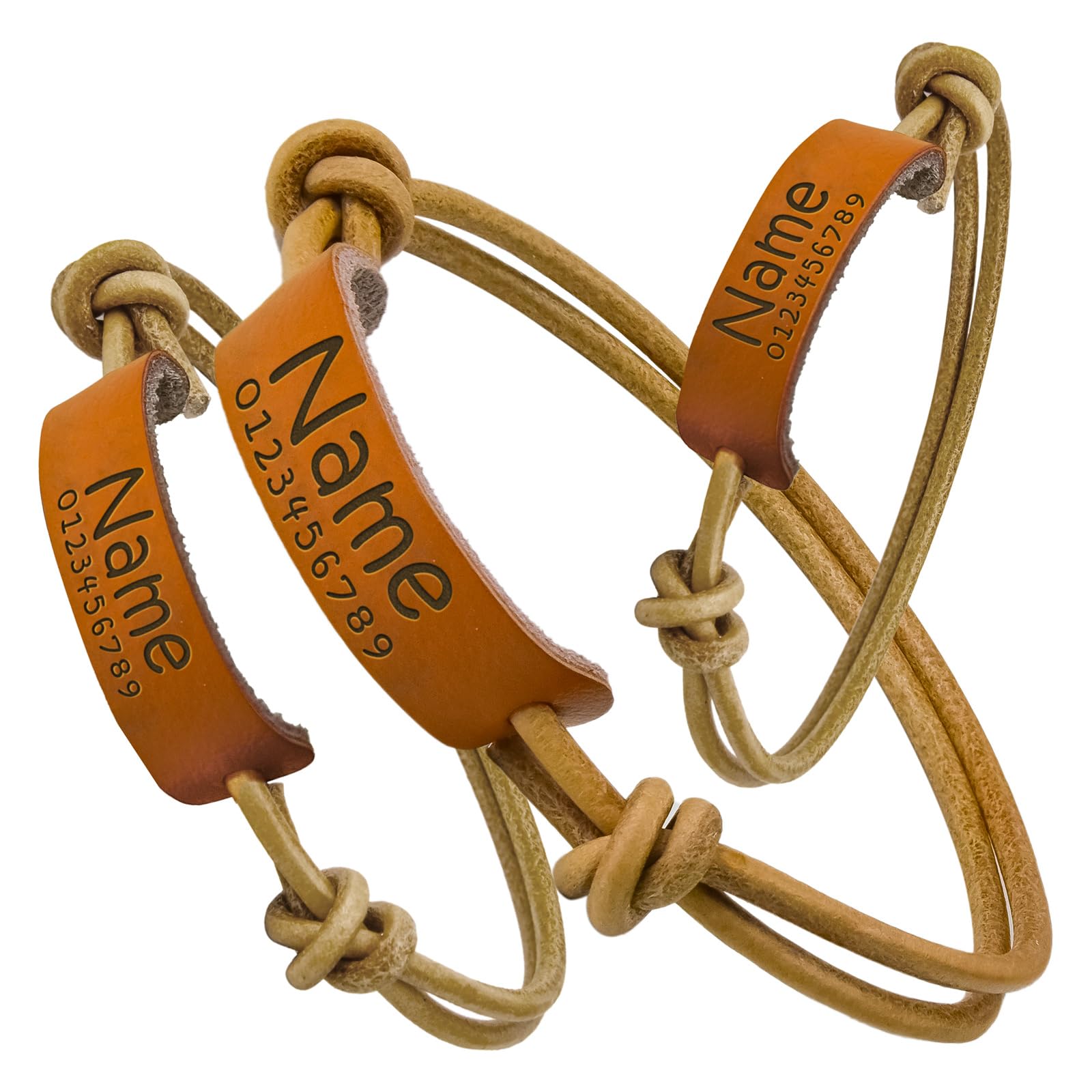 Personalized Leather Cat Collar - Custom ID Tag Collar for Cats & Small Boy Girl Kittens, Added Safety Adjustable & Soft Cute Cat Collars with Pet