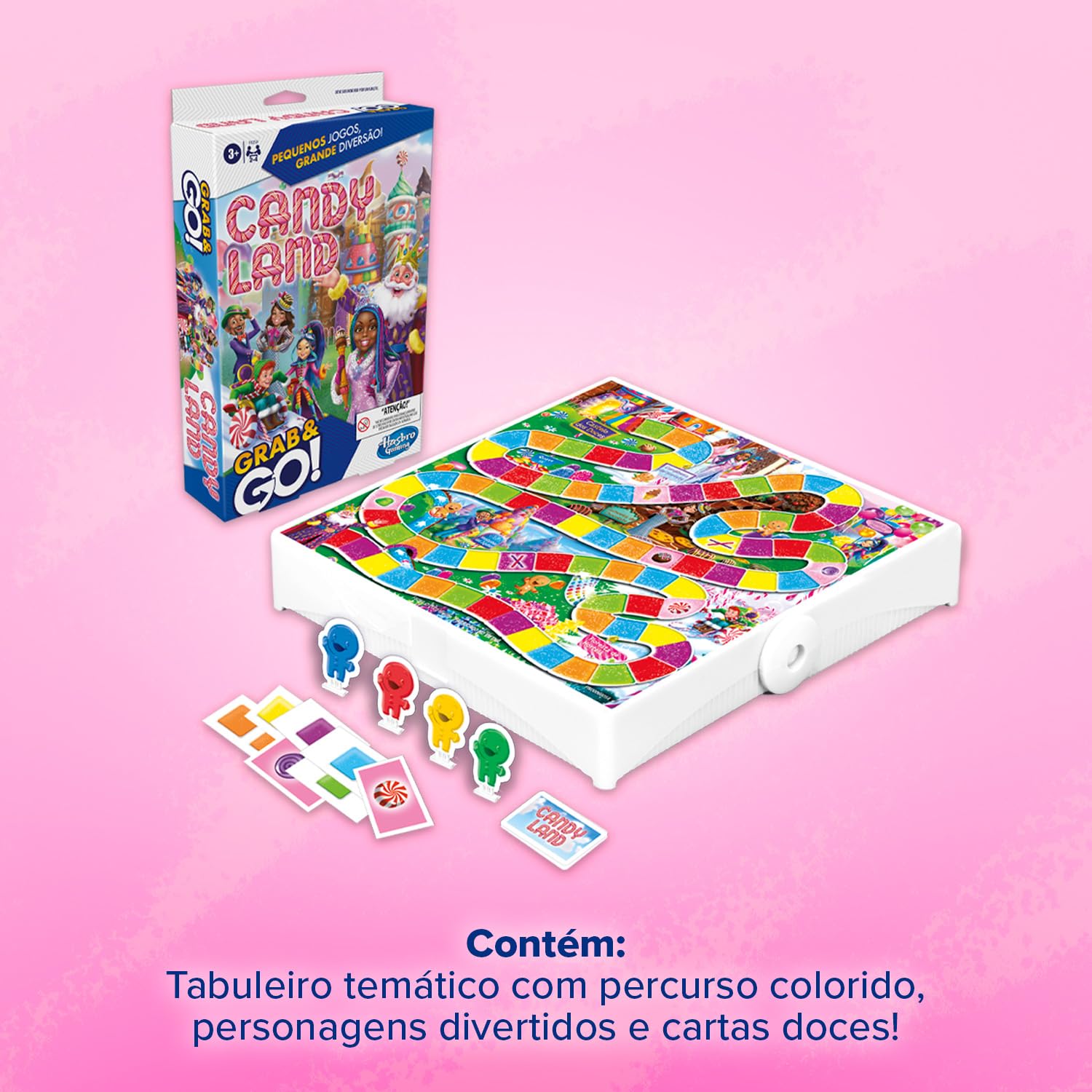 CANDY CANDY 2種　トランプ 54枚入り Hasbro Games, Jogo de Tabuleiro Portátil, Candy Land Grab And Go