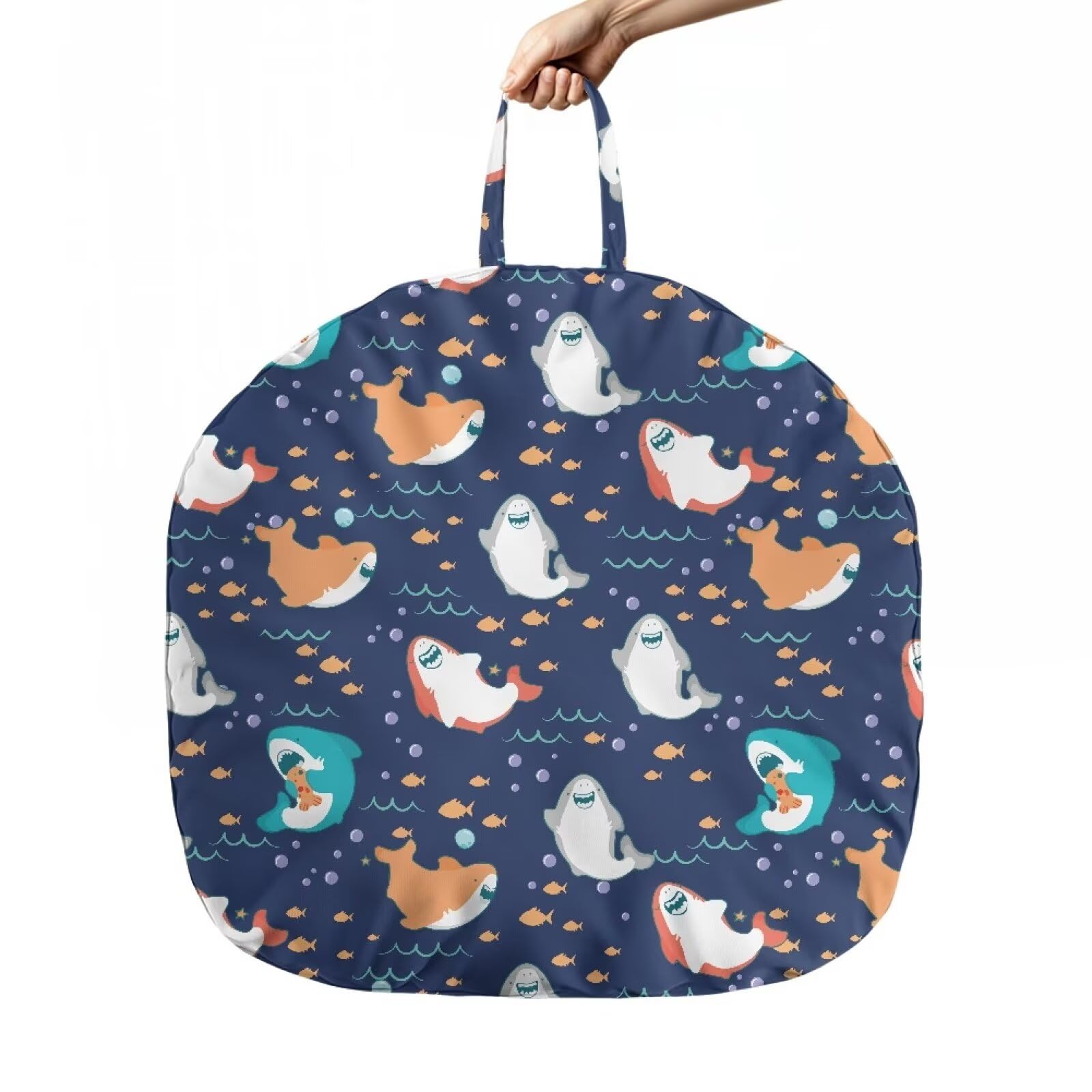 Sellikakes Cute Shark Baby Lounger Covers Replacement Newborn Nest Pillow Cover Sleeping Newborn Baby Nest Cover for 0-12 Months Baby Boys Girls