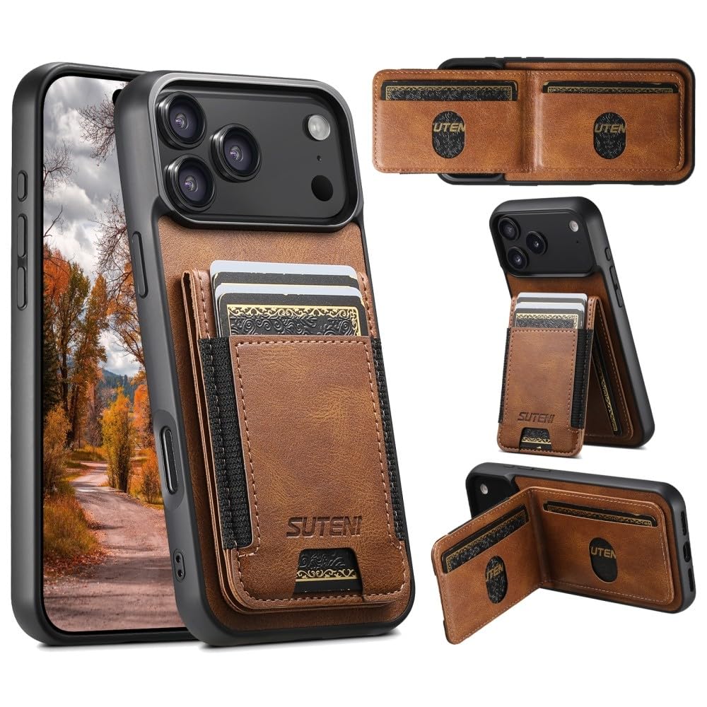 Étui cuir iPhone 16 Pro Max marron pour simplifier vos déplacements - 8
