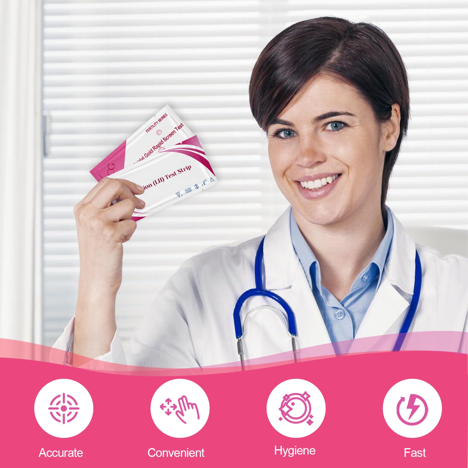 25 Tests d'Ovulation+10 Tests de Grossesse, Tests d'Ovulation Tests de Grossesse, Tests d'ovulation Sensibles à 25 miu/ml, Test de Grossesse Fiable et Rapide, Test de Fertilité pour Femme Ovulation