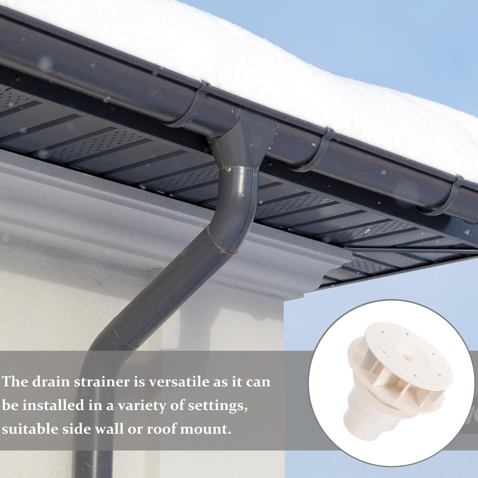 Sifone Pluviale a Gravità 87 Tipo Dn110 in Pvc Bianco