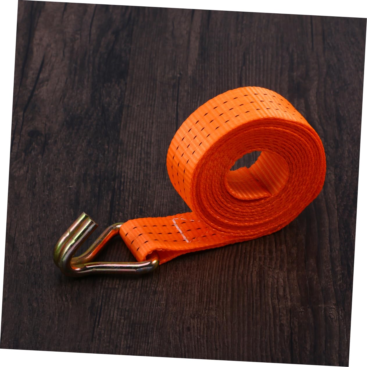 4 piezas / juego Correas de amarre con ganchos Hebilla de leva Juego de correas de hebilla de leva Correas de carga Trampas Bundler Trinquete Correa apretada Camión naranja Correas de trinquete Trin