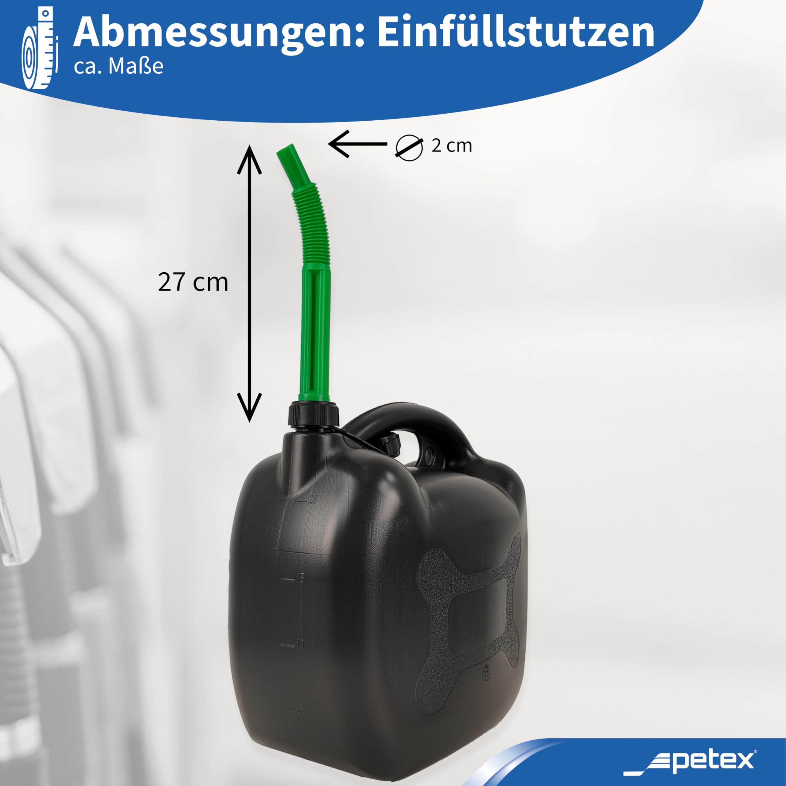 Contenitore Carburante Di Riserva PETEX 20 Litri Omologato ONU Nero - Foto 8