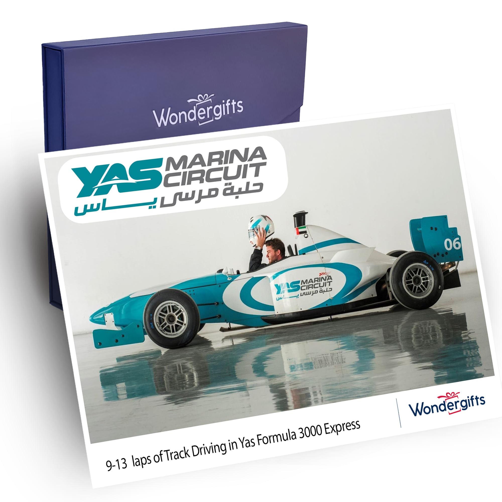 Wondergifts 9-13 Laps Track Driving in Yas Formula 3000 Express Gift For Men | Gift For Him