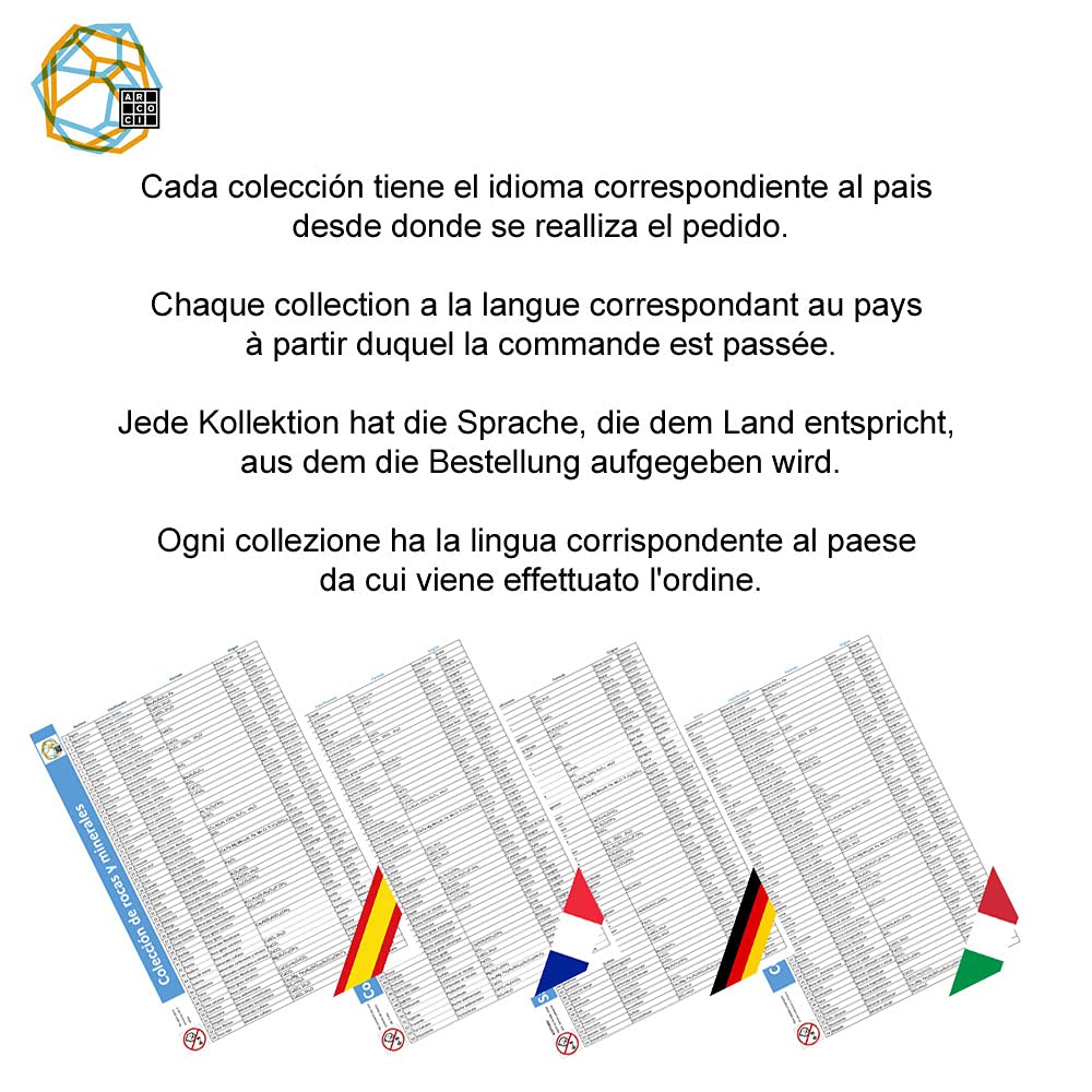 Colección de 54 minerales y Rocas