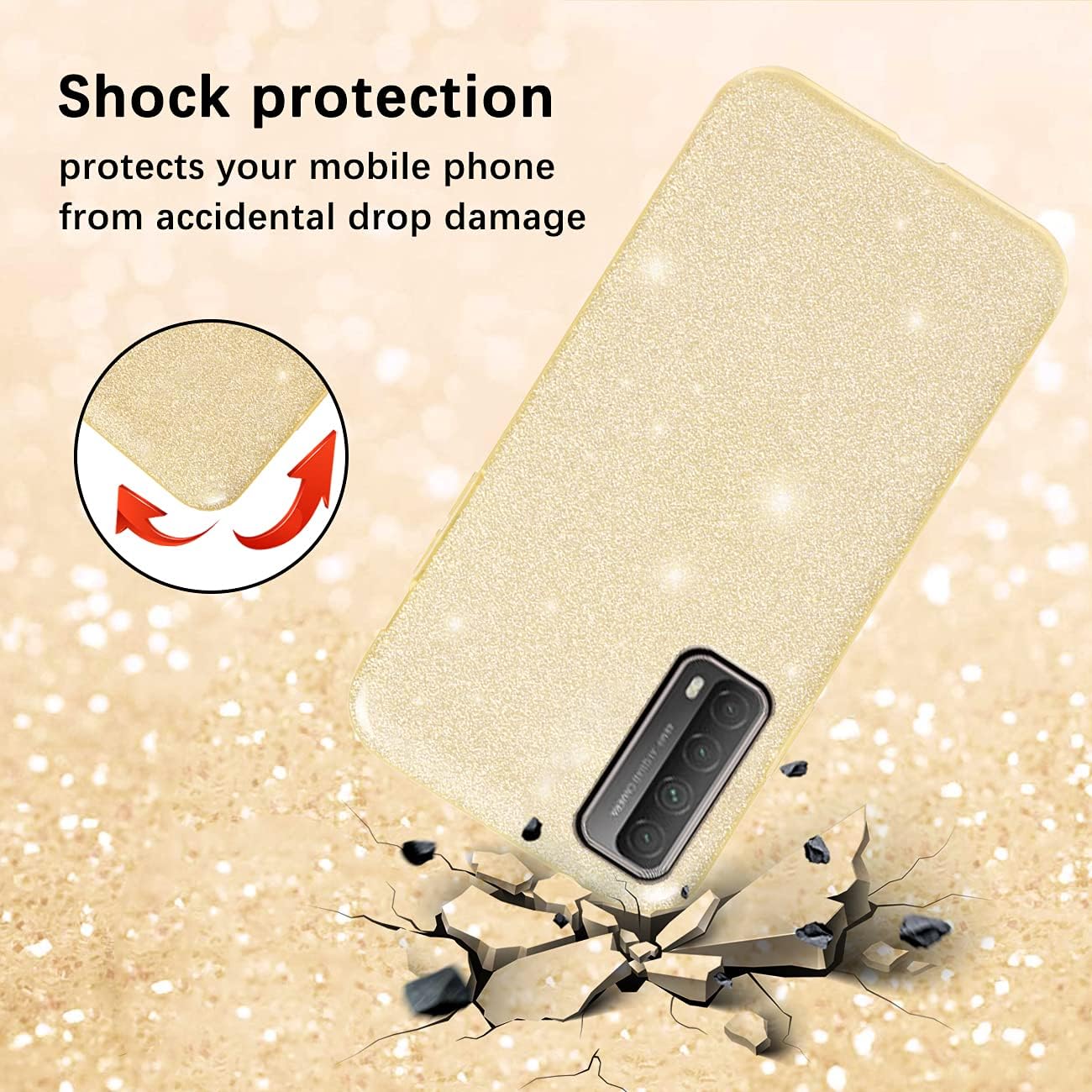 Huawei P30 Lite Coque 2 en 1 Double Couches Étui Antichocs Protection