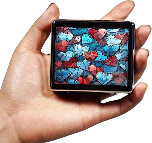 Miniatura 9 de DingRound Pastillero vintage plateado de 7 días de metal con espejo y 8 compartimentos, lindo organizador de pastillas de viaje para bolso (veneno