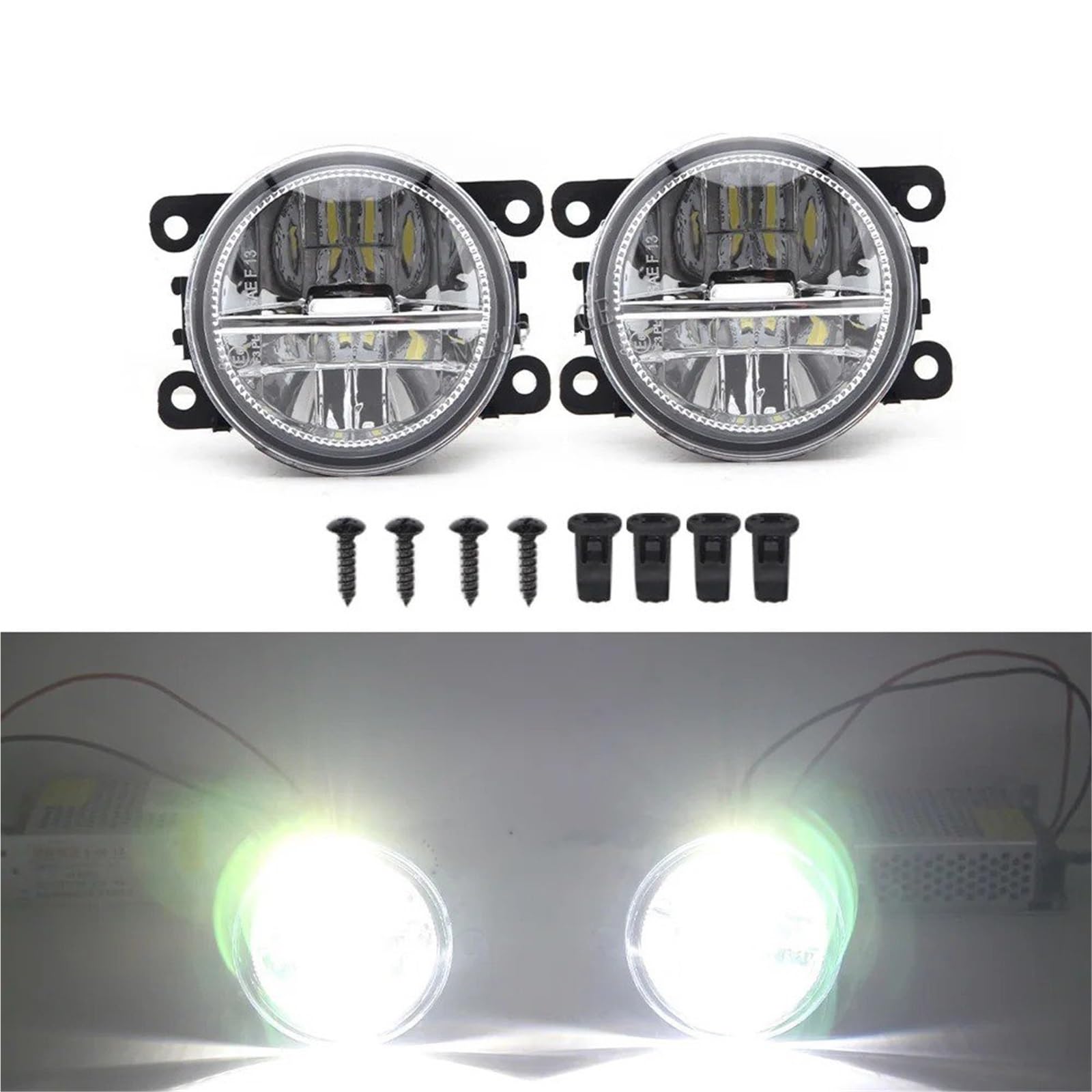 Fari Fendinebbia Paraurti Per Subaru XV Per Crosstrek 2018-2020 Copertura Fendinebbia Faro Anteriore Paraurti Anteriore Cornice Foro Fari Fendinebbia(1 set led A)