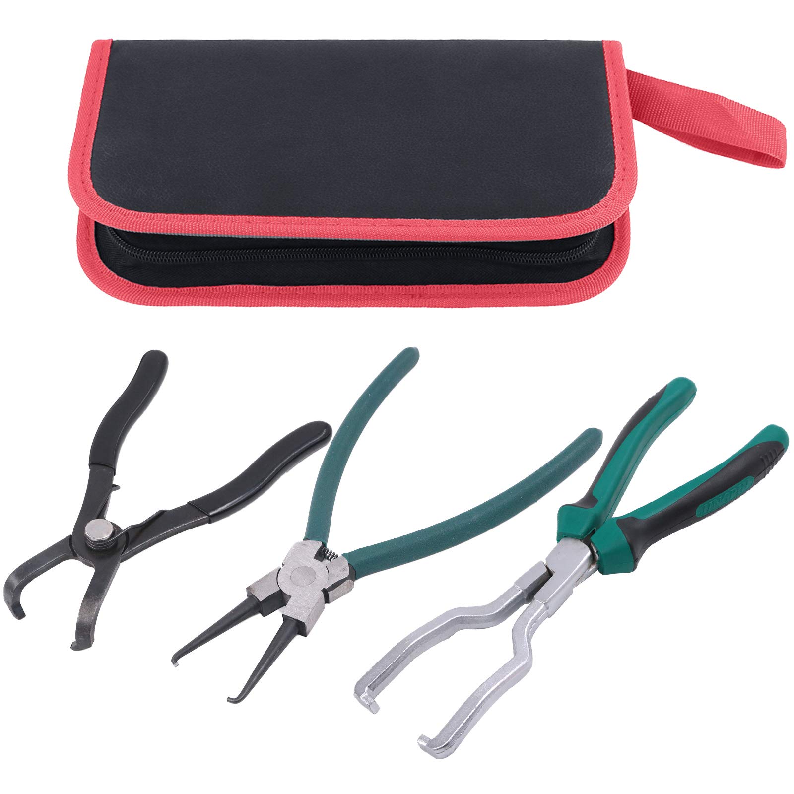 Hilitchi Fuel Line Petrol Clip Pipe Pliers 9 Inch Fuel Filter Calipers