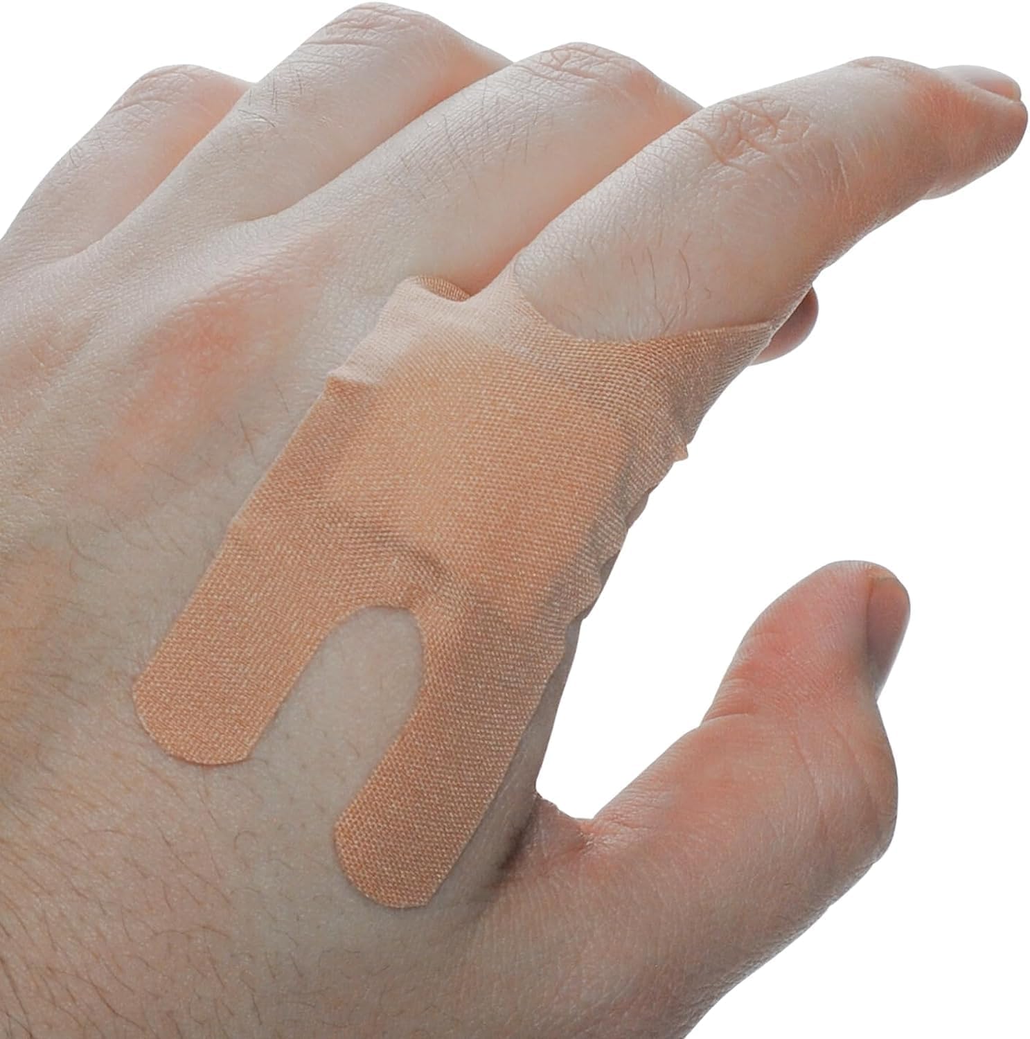 Vakly Fabric Knuckle Bandages 3" x 1.5" (Pack of 1200) – Sterile Heavy Woven Flexible Breathable Adhesive Bandages with Non-Stick Pad