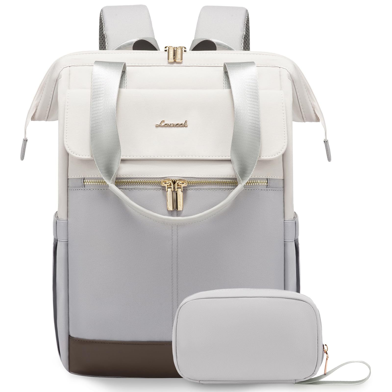 LOVEVOOK Laptop Backpack for Women, 15.6 Inch Work Laptop Bag with USB Port, Fashion Teacher Nurse Backpack Purse, Waterproof Travel Computer Backpack