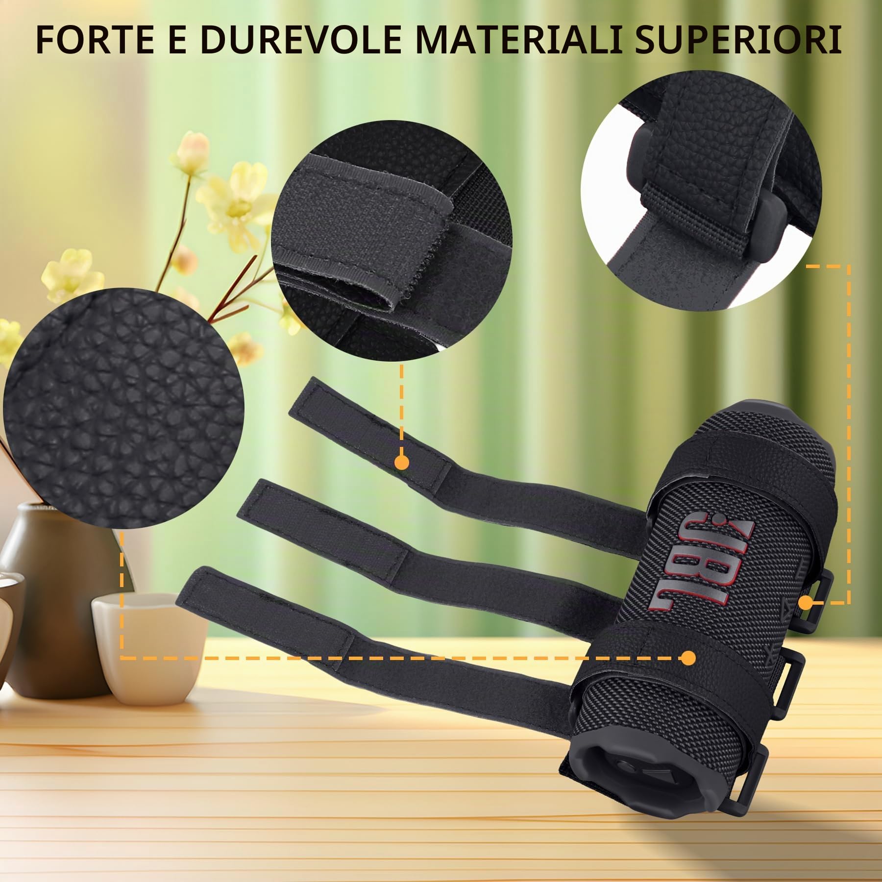 co2CREA Supporto per altoparlante portatile per la maggior parte degli altoparlanti wireless Bluetooth, altoparlante esterno cinturino regolabile accessorio supporto per barra per carrello da golf