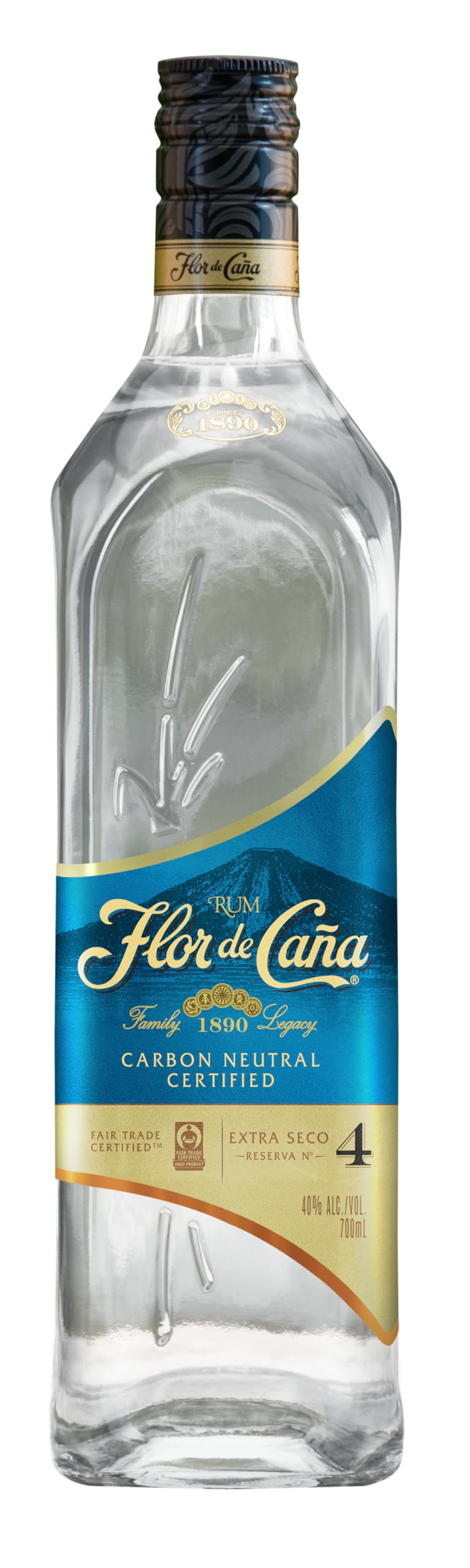 Flor De CañA 4 Anni Rum Bianco, 700 Ml - 4