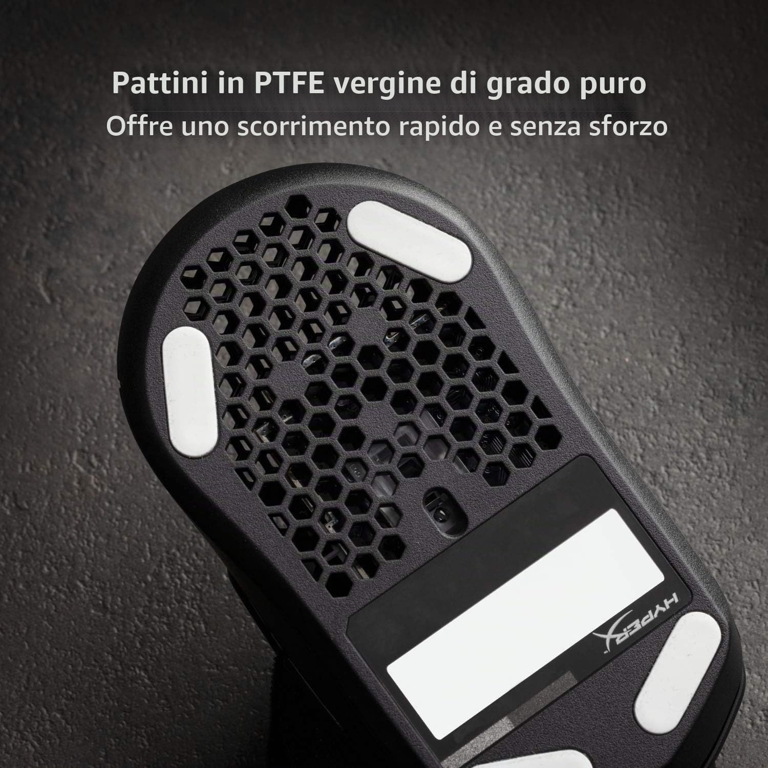 HyperX Pulsefire Haste, Mouse Gaming Cablato, Illuminazione RGB, 6 Tasti Programmabili, 16000 DPI, Resistenza a 60 Milioni di Clic, Cavo HyperFlex, Compatibile con con Varie Piattaforme, Bianco/Rosa