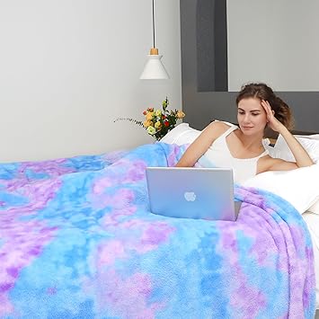 MUGD Soft Blankets Fuzzy Twin Bed Fleece Blanket Kids Warm Throw Blanket for Bed