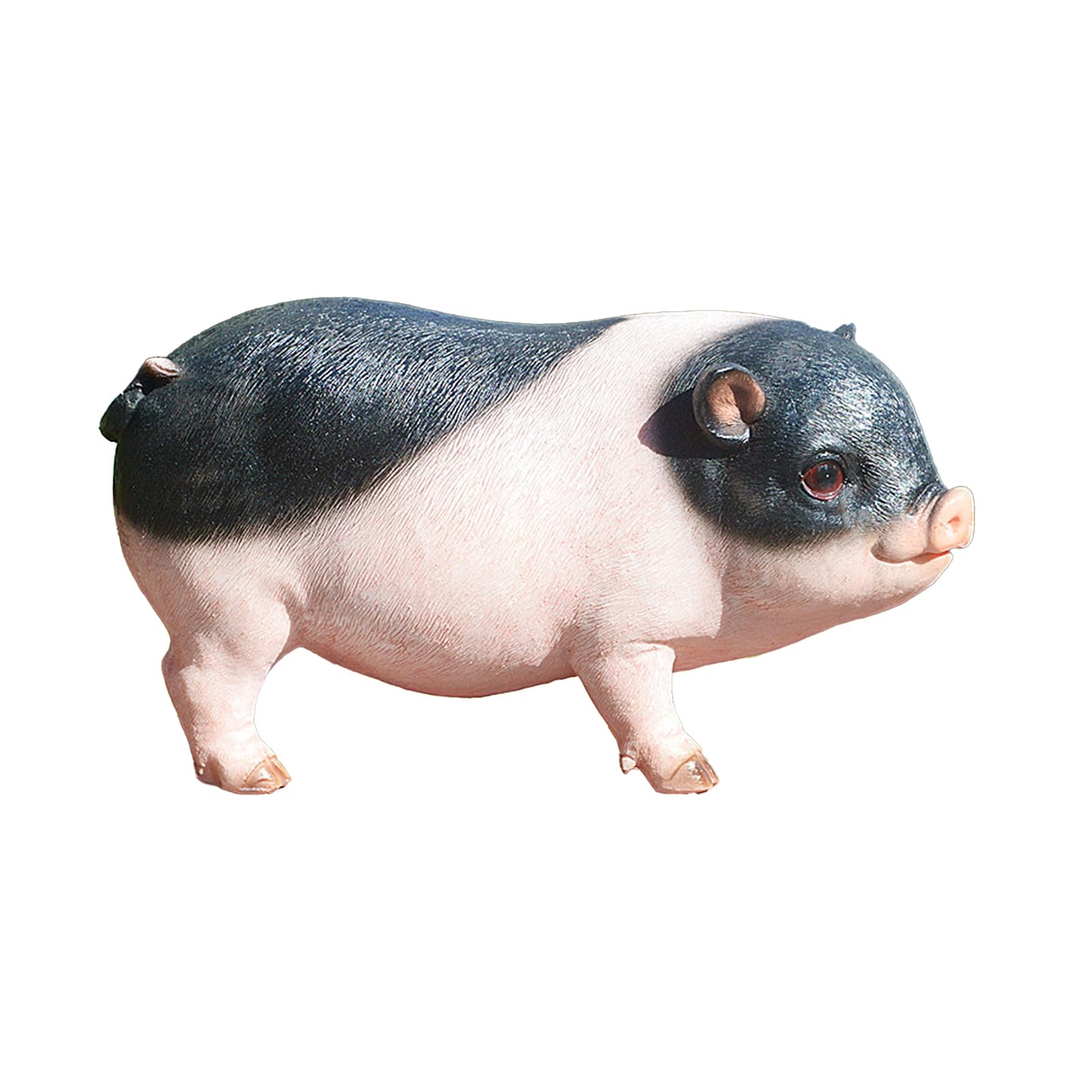 matumou Garden Pig Statue, Outdoor Resin Piggy Ornament, Cute Piglet Sculpture, Farmhouse Decoration for Yard Lawn Patio
